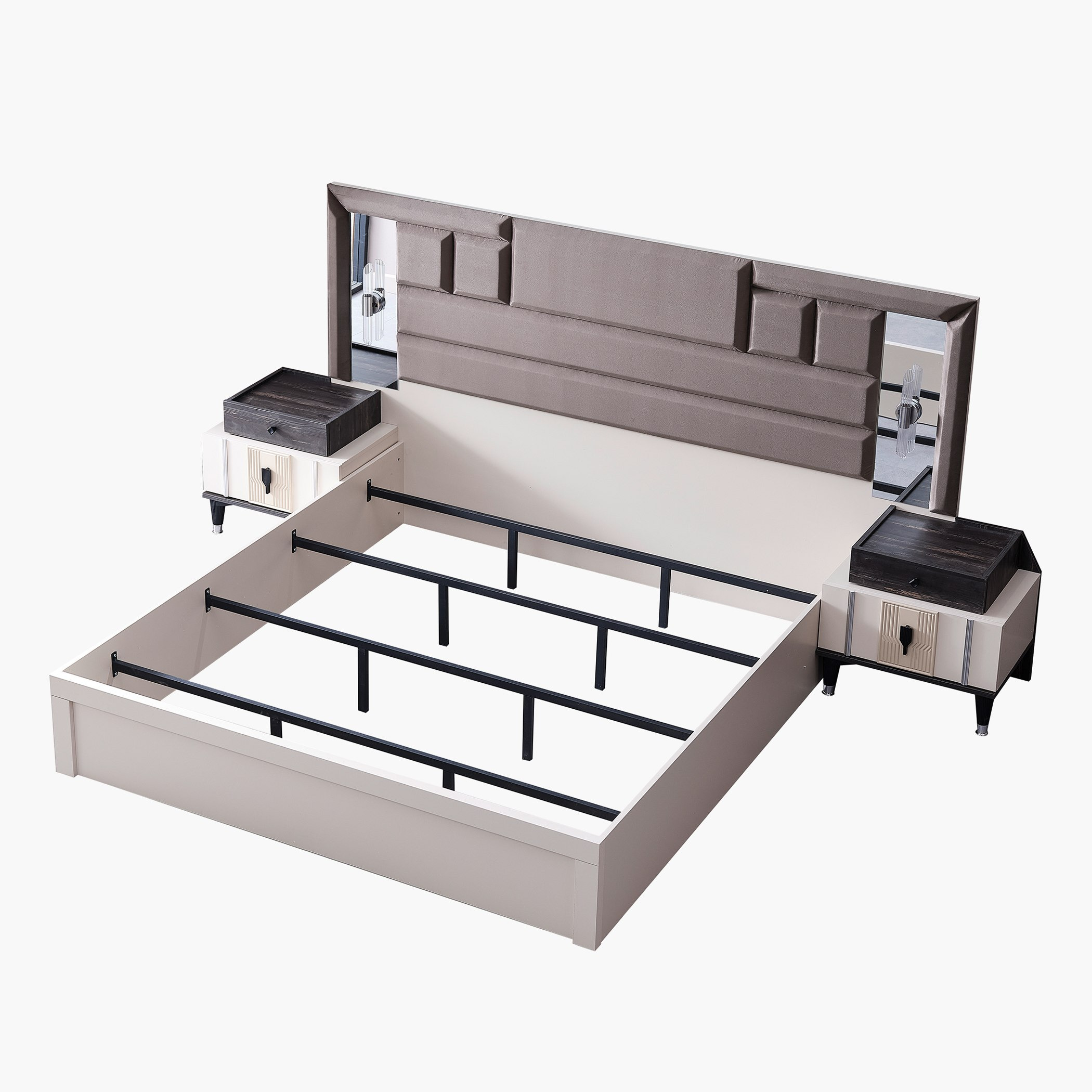طقم غرفة نوم كينج 6 قطع من جلوريوس- 180x200 سم-hbxbedroom-bedsandbedsets-bedroomsets-king-image-6