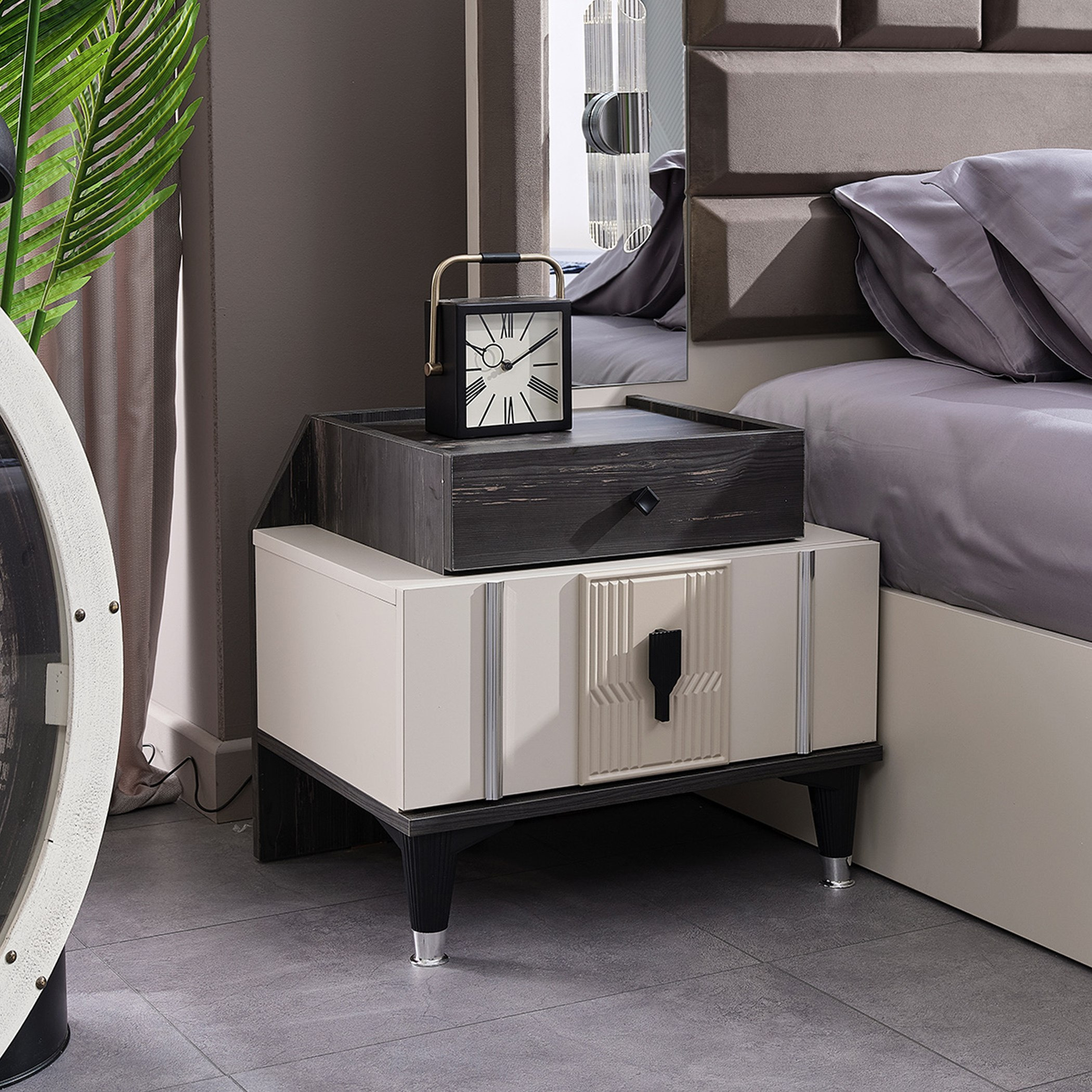 طقم غرفة نوم كينج 6 قطع من جلوريوس- 180x200 سم-hbxbedroom-bedsandbedsets-bedroomsets-king-image-8