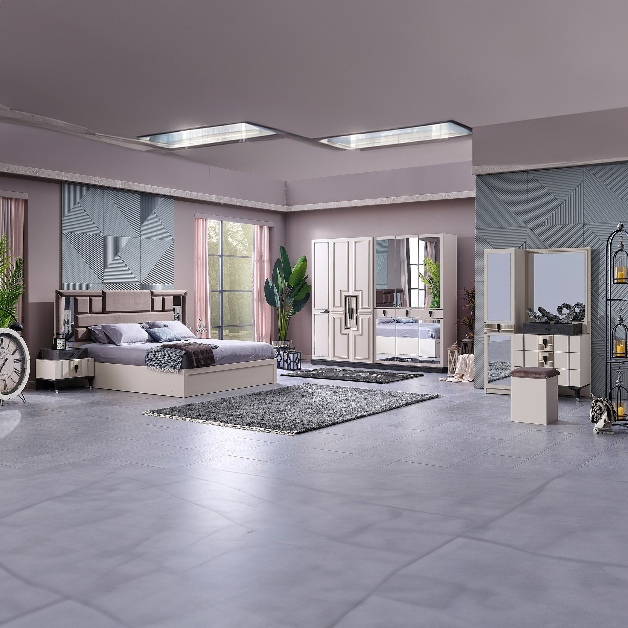 خزانة ملابس 6 أبواب مع 3 مرآة من جلوريوس-hbxfurniture-wardrobes-image-8
