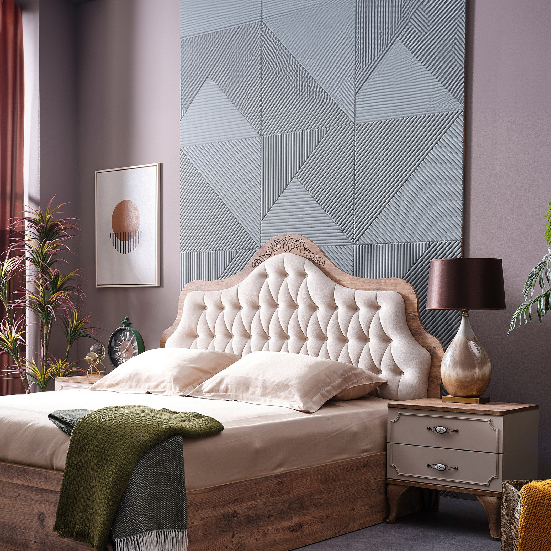 طقم غرفة نوم كينج 6 قطع من فيفالدي - 180x200 سم-hbxbedroom-bedsandbedsets-bedroomsets-king-image-13