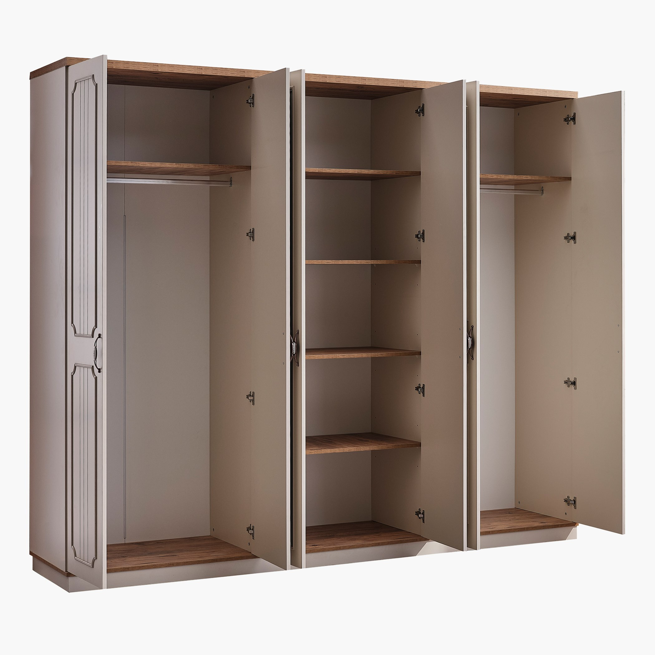 خزانة ملابس 6 أبواب مع 2 مرآة من فيفالدي-hbxfurniture-wardrobes-image-8