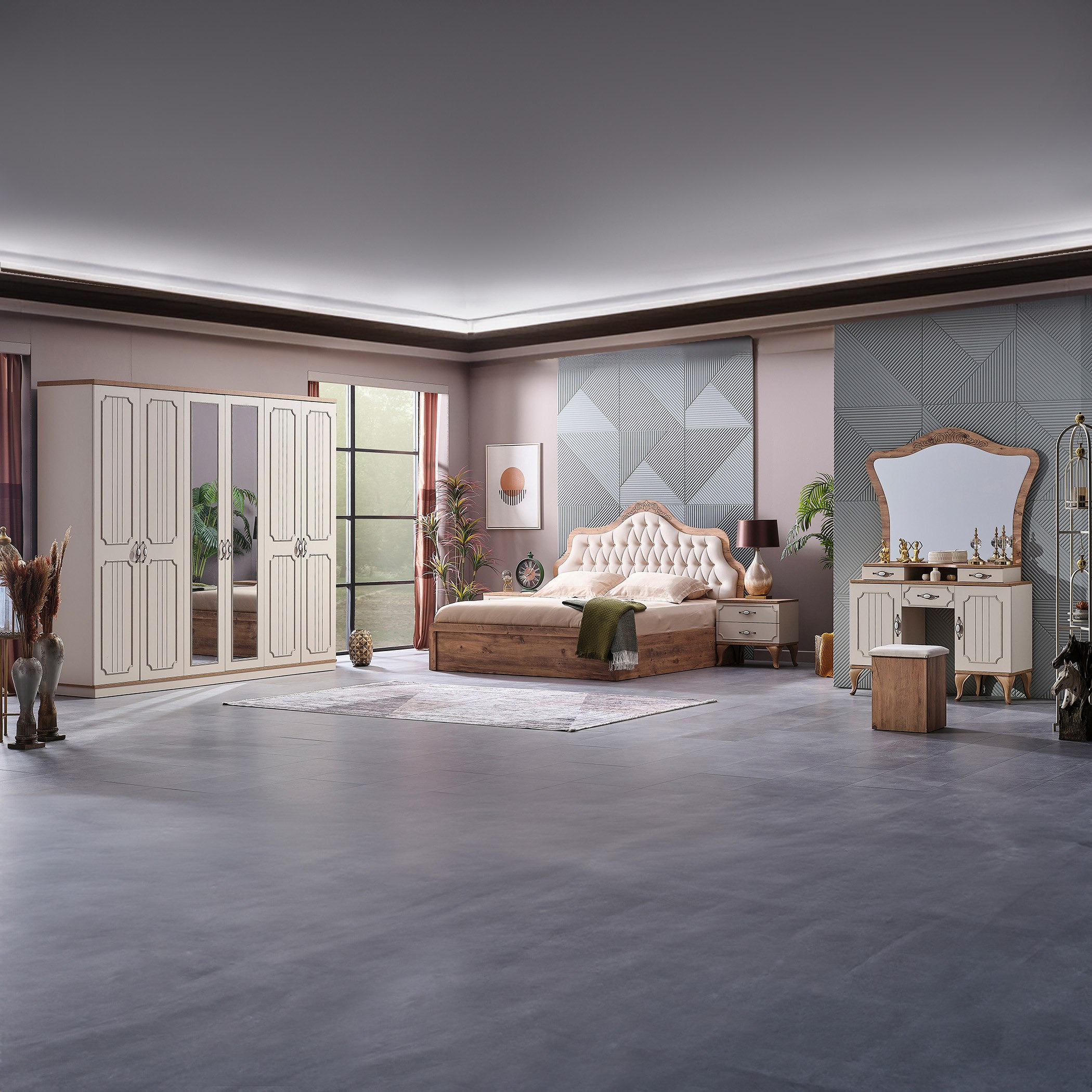 خزانة ملابس 6 أبواب مع 2 مرآة من فيفالدي-hbxfurniture-wardrobes-image-10
