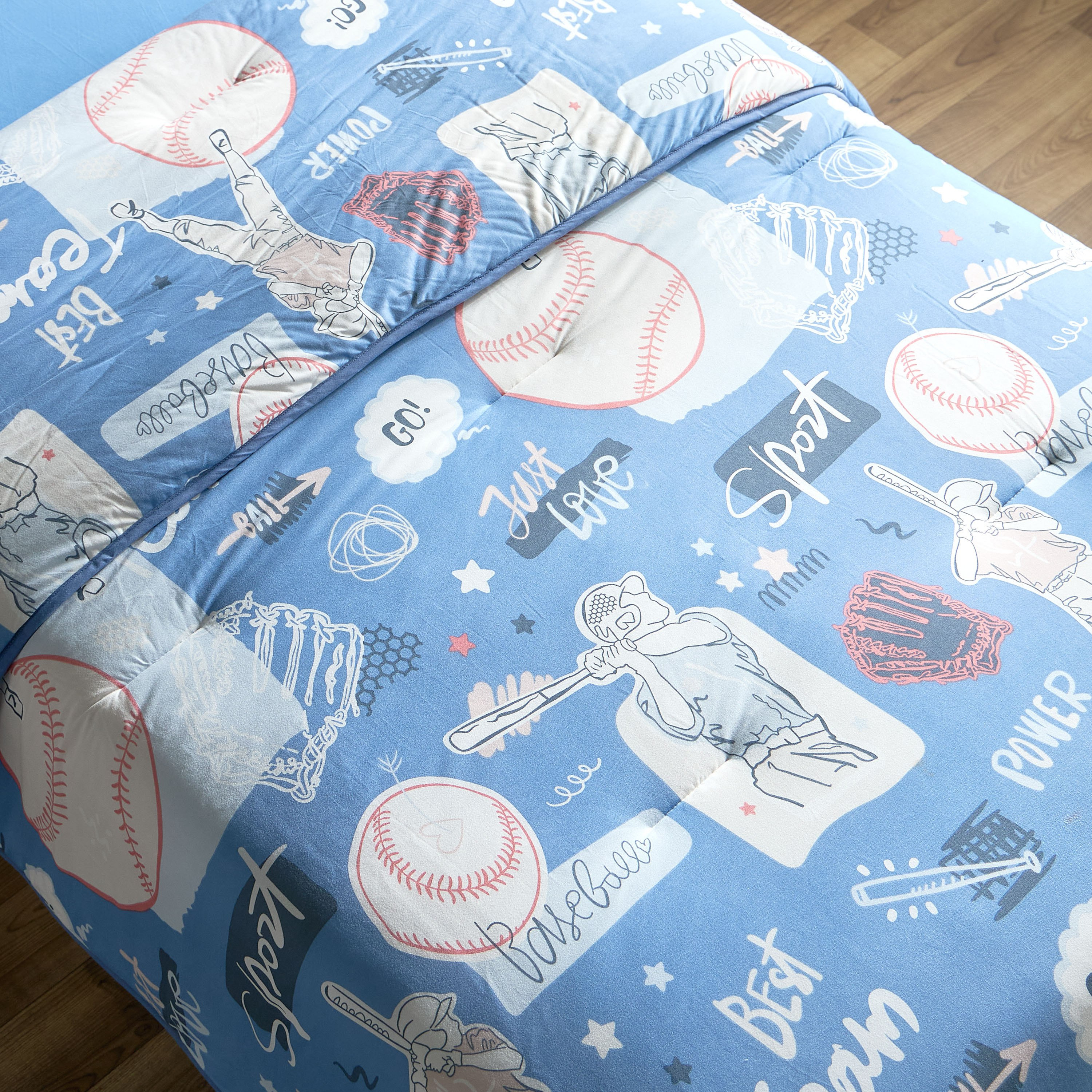 طقم لحاف جيرسي فردي من ألياف دقيقة قطعتين بطبعات تيم من أركيد - 135x220 سم-hbxhomeware-hbxkidsandyouth-image-3