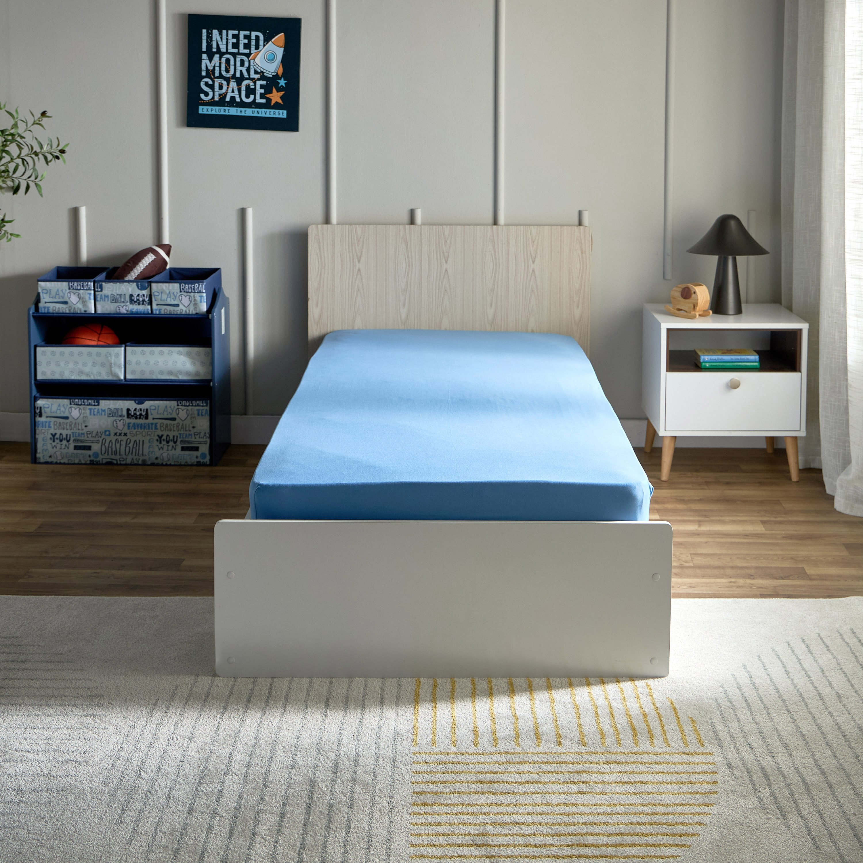 شرشف مطاطي جيرسي فردي من الألياف الدقيقة تيم من أركيد - 90x200+25 سم-hbxhomeware-hbxkidsandyouth-image-2