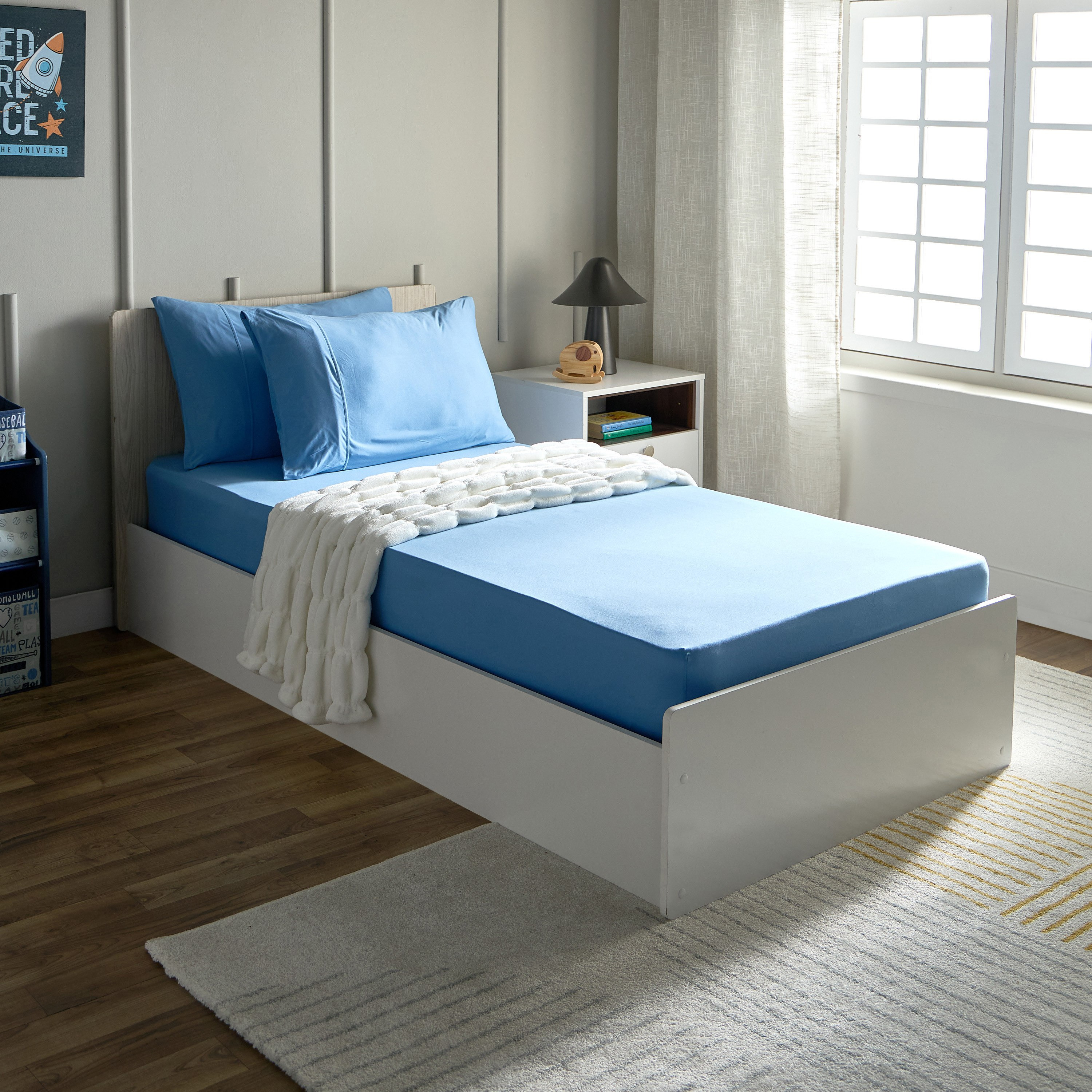 شرشف مطاطي جيرسي فردي من الألياف الدقيقة تيم من أركيد - 90x200+25 سم-hbxhomeware-hbxkidsandyouth-image-6