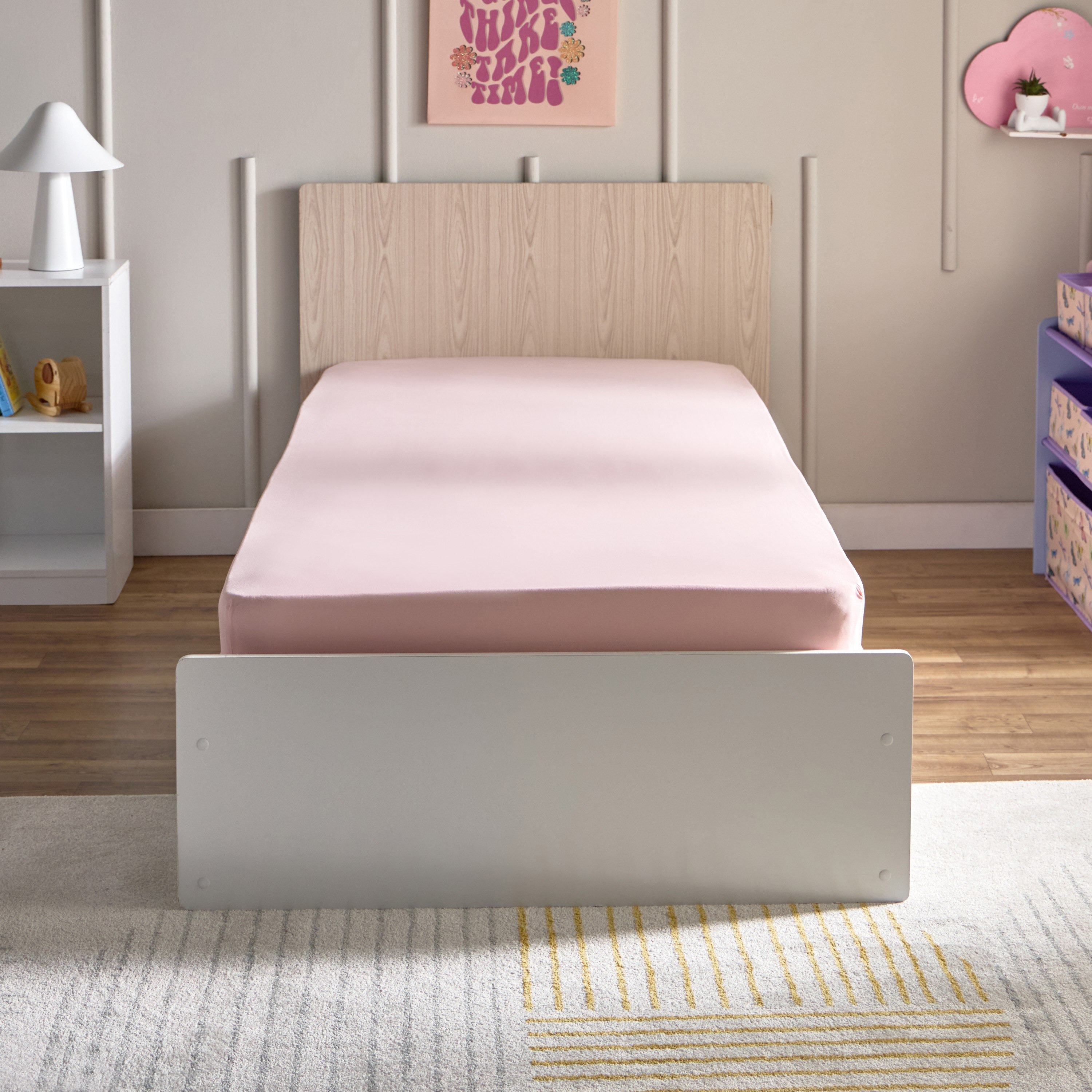 شرشف مطاطي جيرسي فردي من الألياف الدقيقة فليتينج من فلاترباي - 90x200+25 سم-hbxhomeware-hbxkidsandyouth-image-2