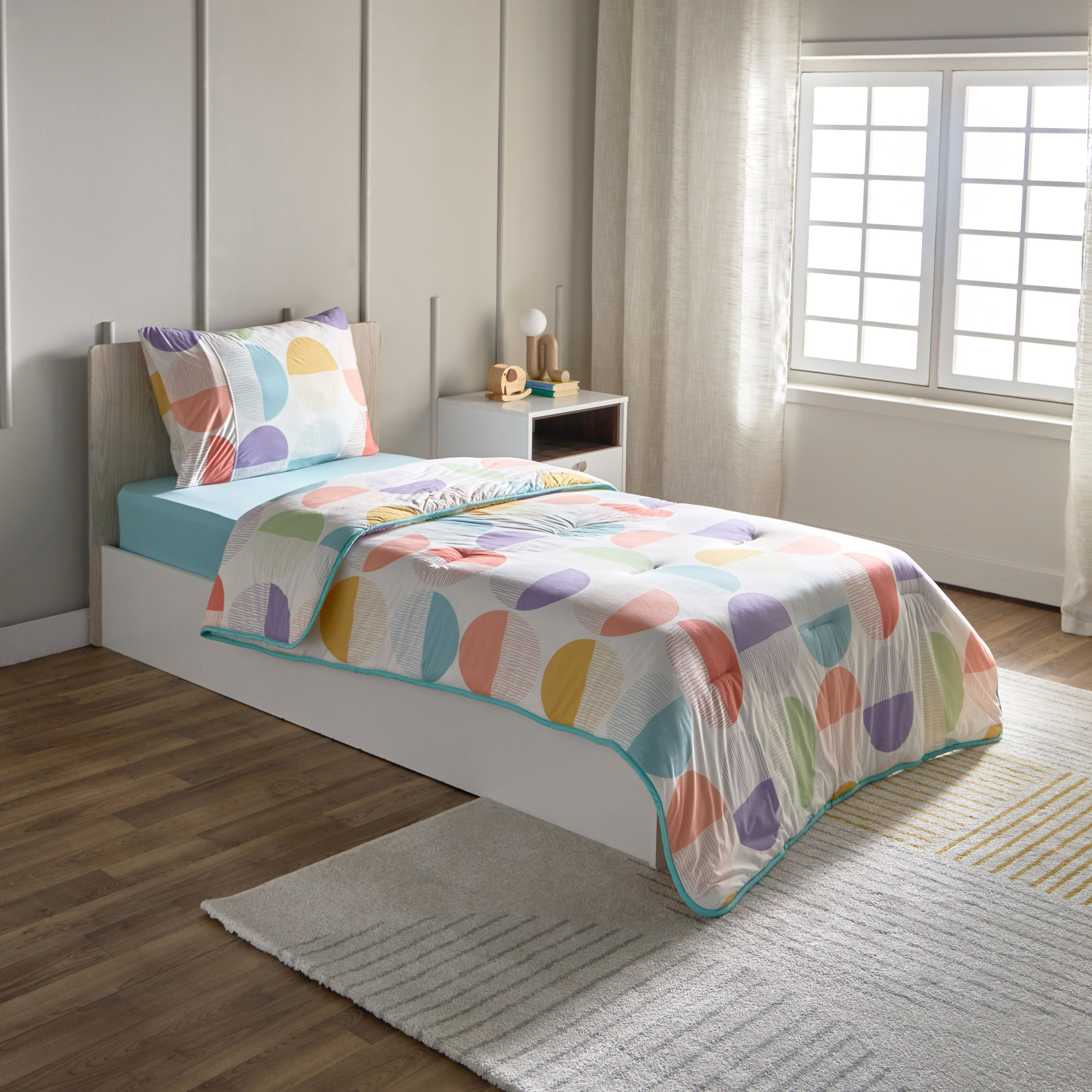 طقم لحاف جيرسي فردي من ألياف دقيقة قطعتين جويفل من بلاي لاند - 135x220 سم-hbxhomeware-hbxkidsandyouth-image-1