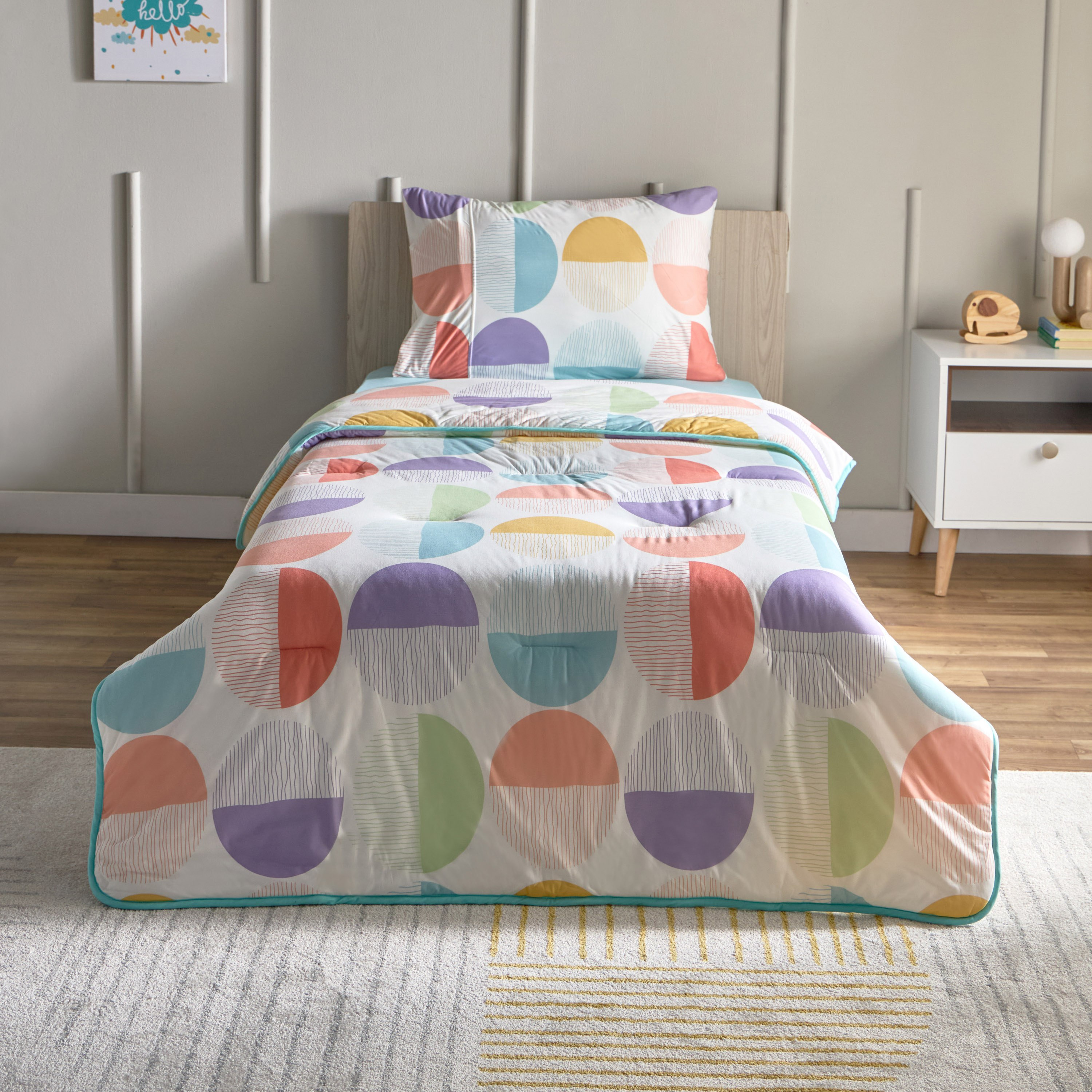 طقم لحاف جيرسي فردي من ألياف دقيقة قطعتين جويفل من بلاي لاند - 135x220 سم-hbxhomeware-hbxkidsandyouth-image-2