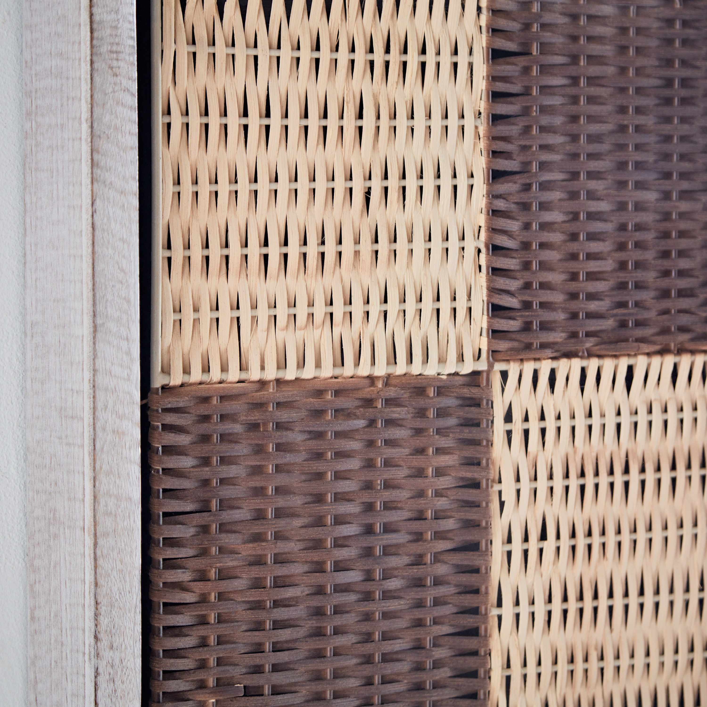 Elan Natural Woven Art Shadow Box with Mango Wood Frame - 48x48x6.5 cm-hbxlivingroom-walldecor-wallart-image-3