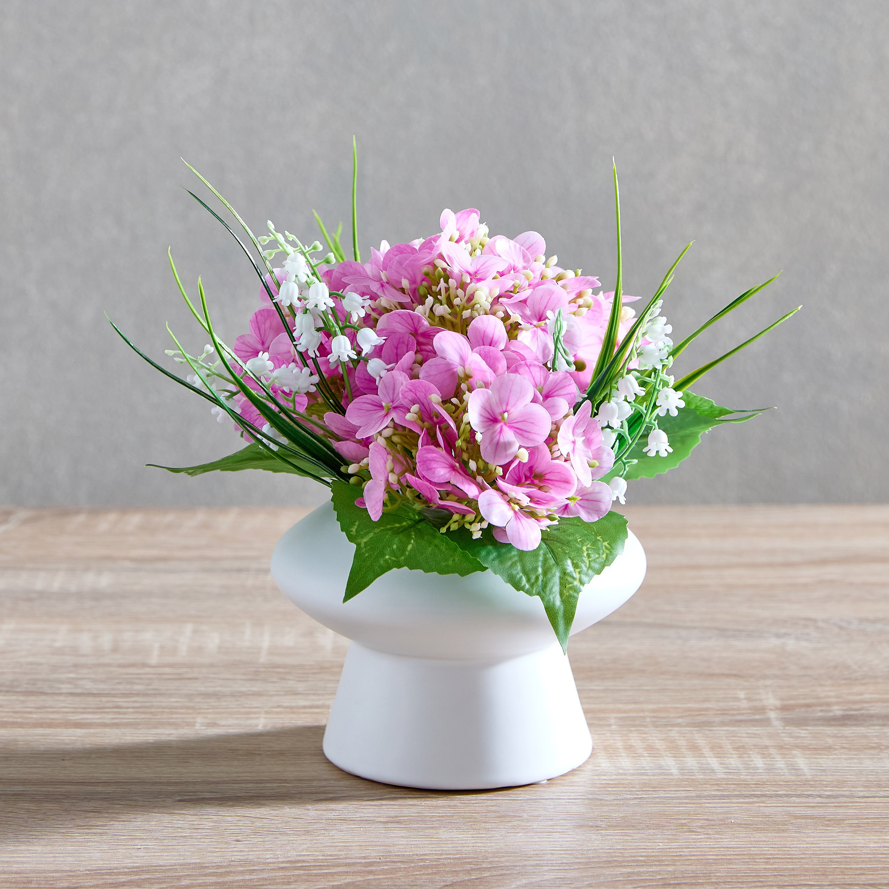Helena Orchids Leaf Potted Plant with Ceramic Pot - 10x10x23 cm-hbxhomeware-hbxdecorandfurnishings-image-1