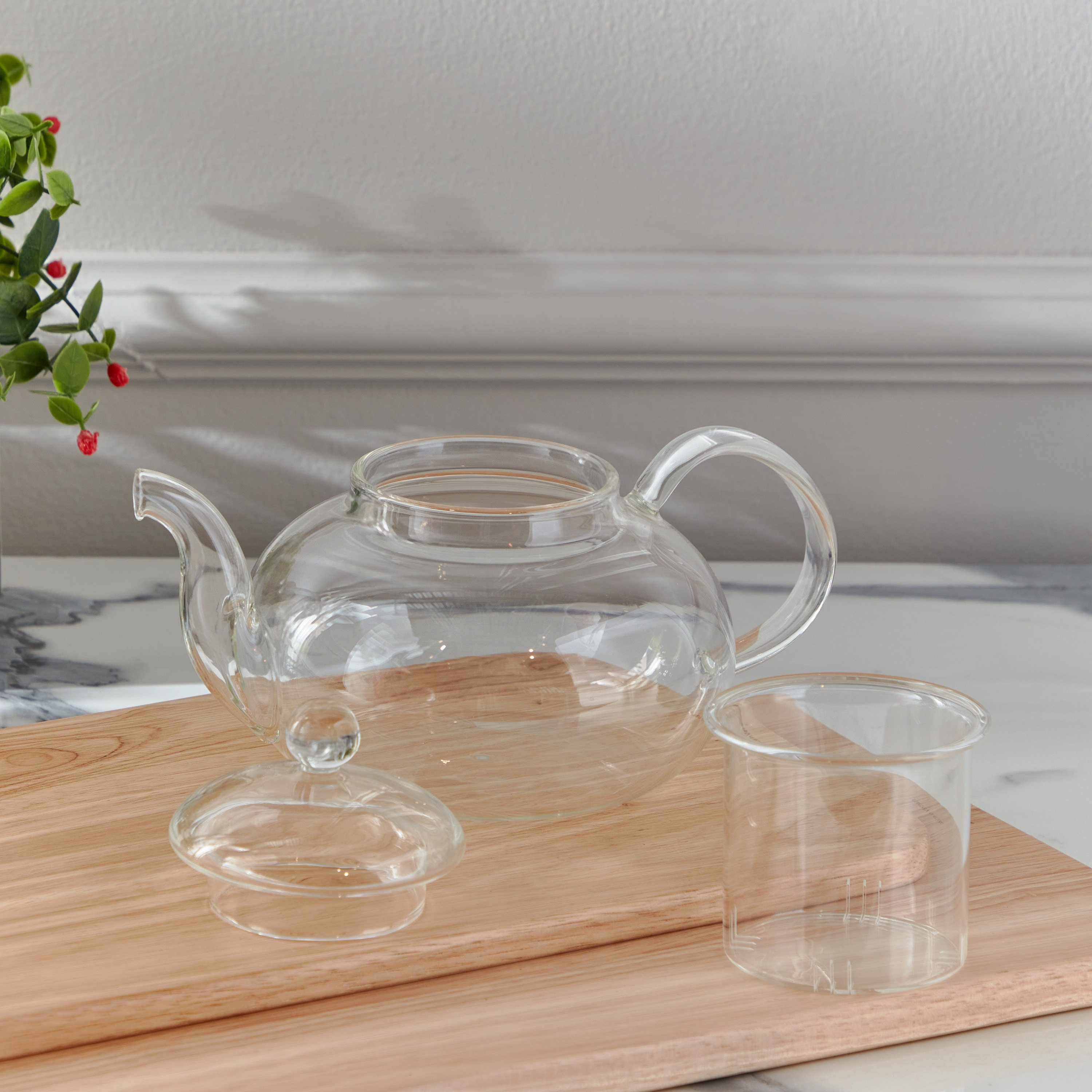 Sip Savor Borosilicate Glass Teapot - 800 ml-hbxhomeware-hbxkitchen-image-3