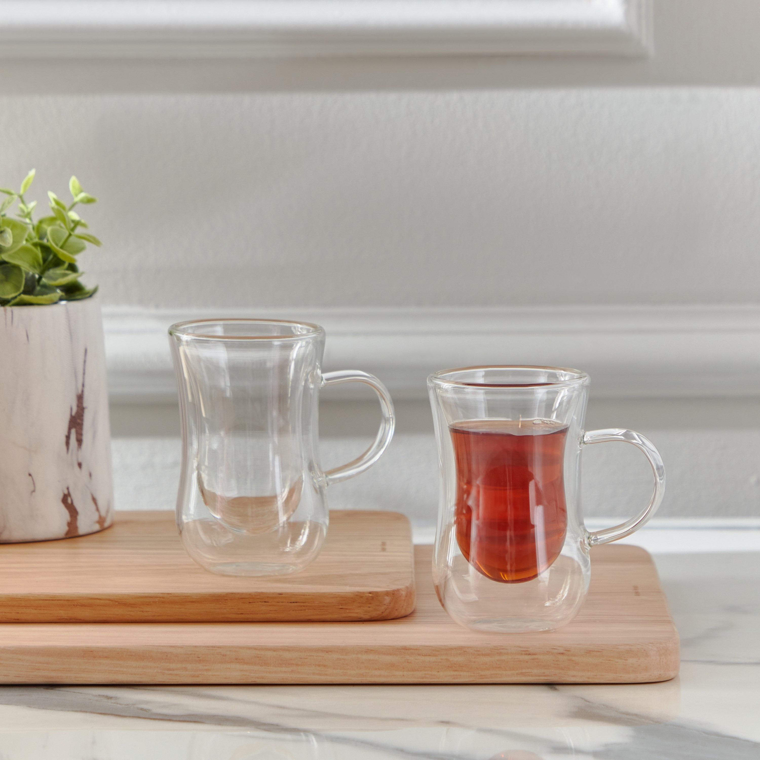 Sip Savor 2-Piece Double Wall Glass Mug Set - 100 ml-hbxhomeware-diningandtabletop-coffeeandteasets-image-4