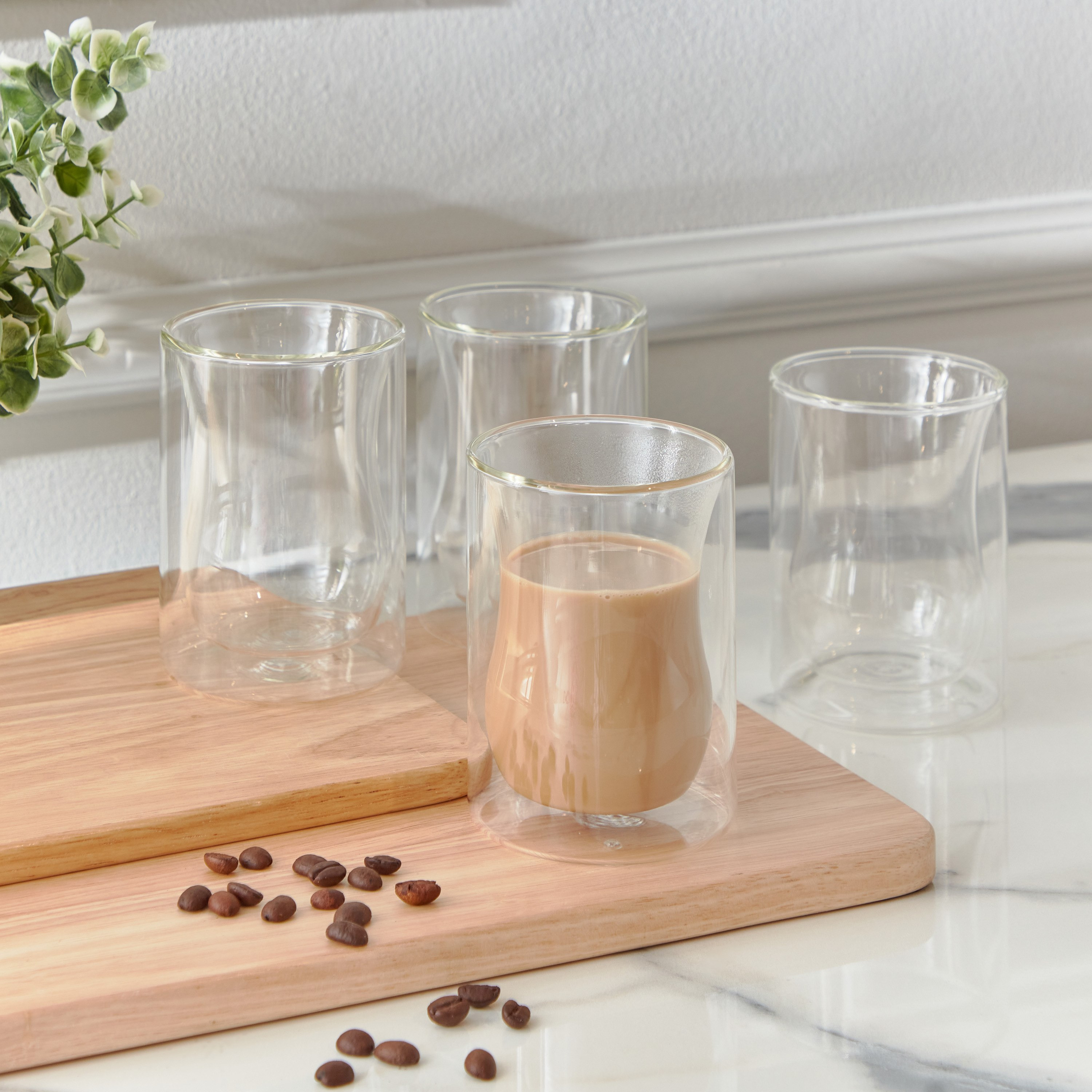 طقم 4 أكواب من الزجاج مزدوج الجدار من سيب سافور - 200 مل-hbxhomeware-diningandtabletop-coffeeandteasets-image-1