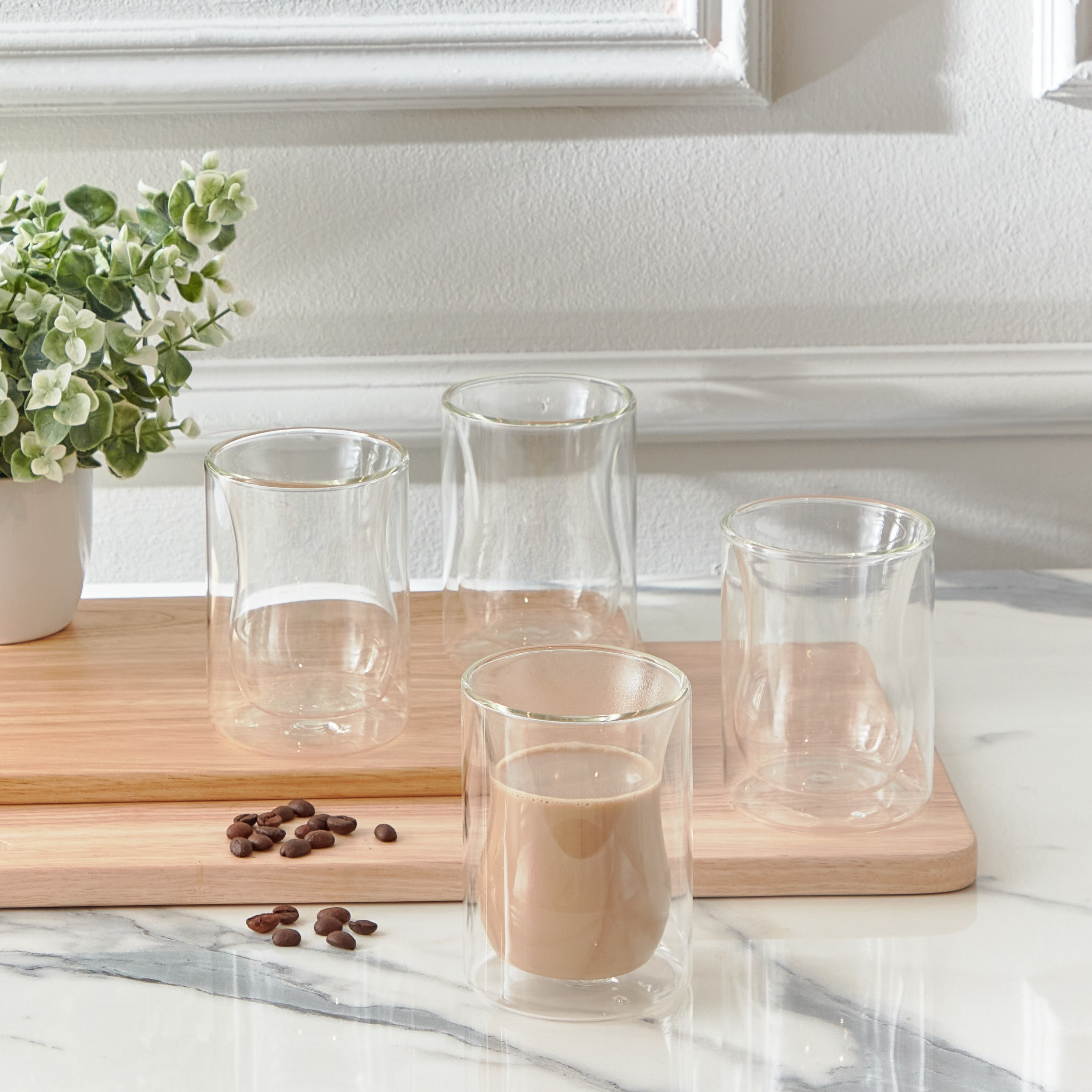 طقم 4 أكواب من الزجاج مزدوج الجدار من سيب سافور - 200 مل-hbxhomeware-diningandtabletop-coffeeandteasets-image-5