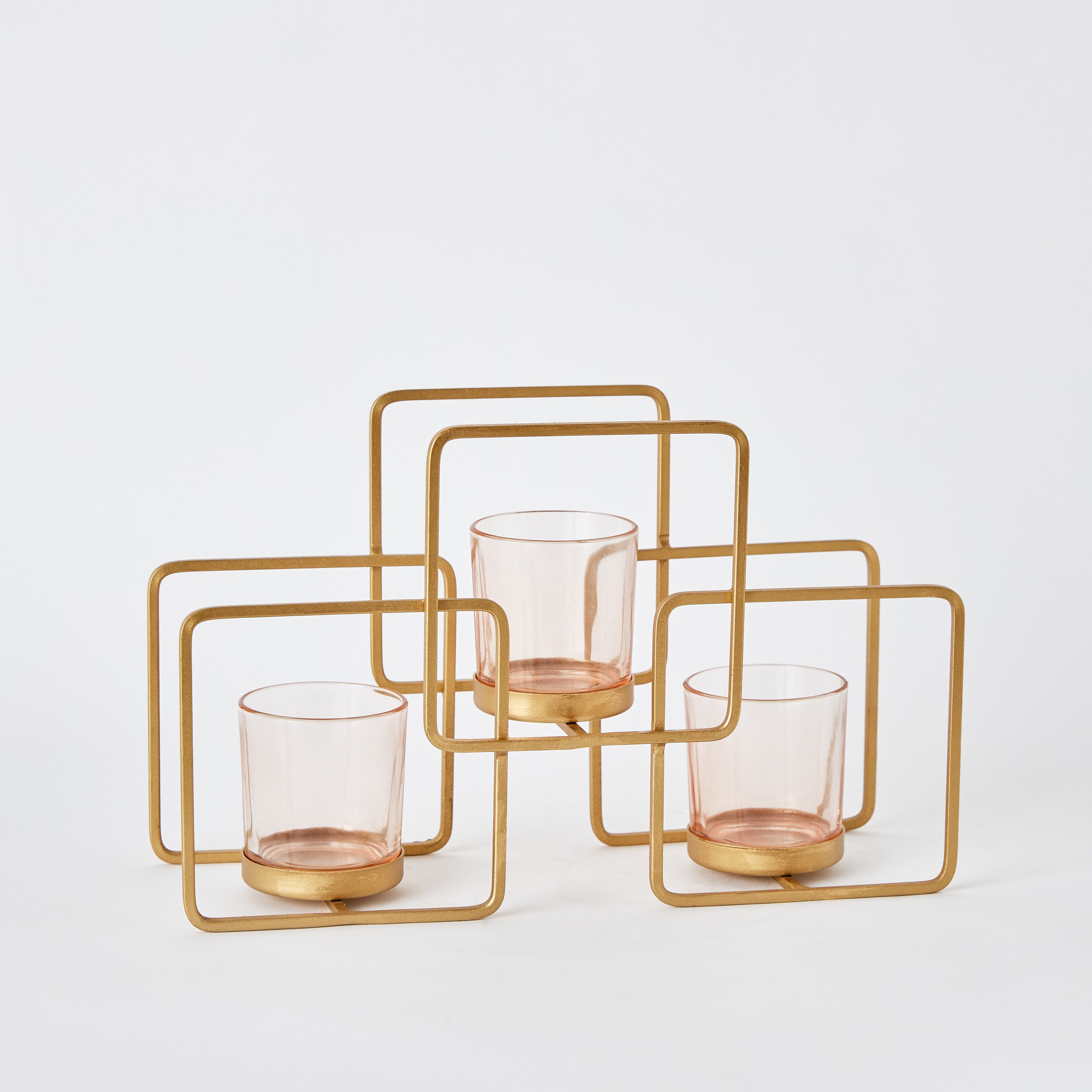 حامل نذري معدن مع حامل من ليفين - 34x10.5x21.3 سم-hbxlivingroom-decorandaccessories-candleholders-image-7