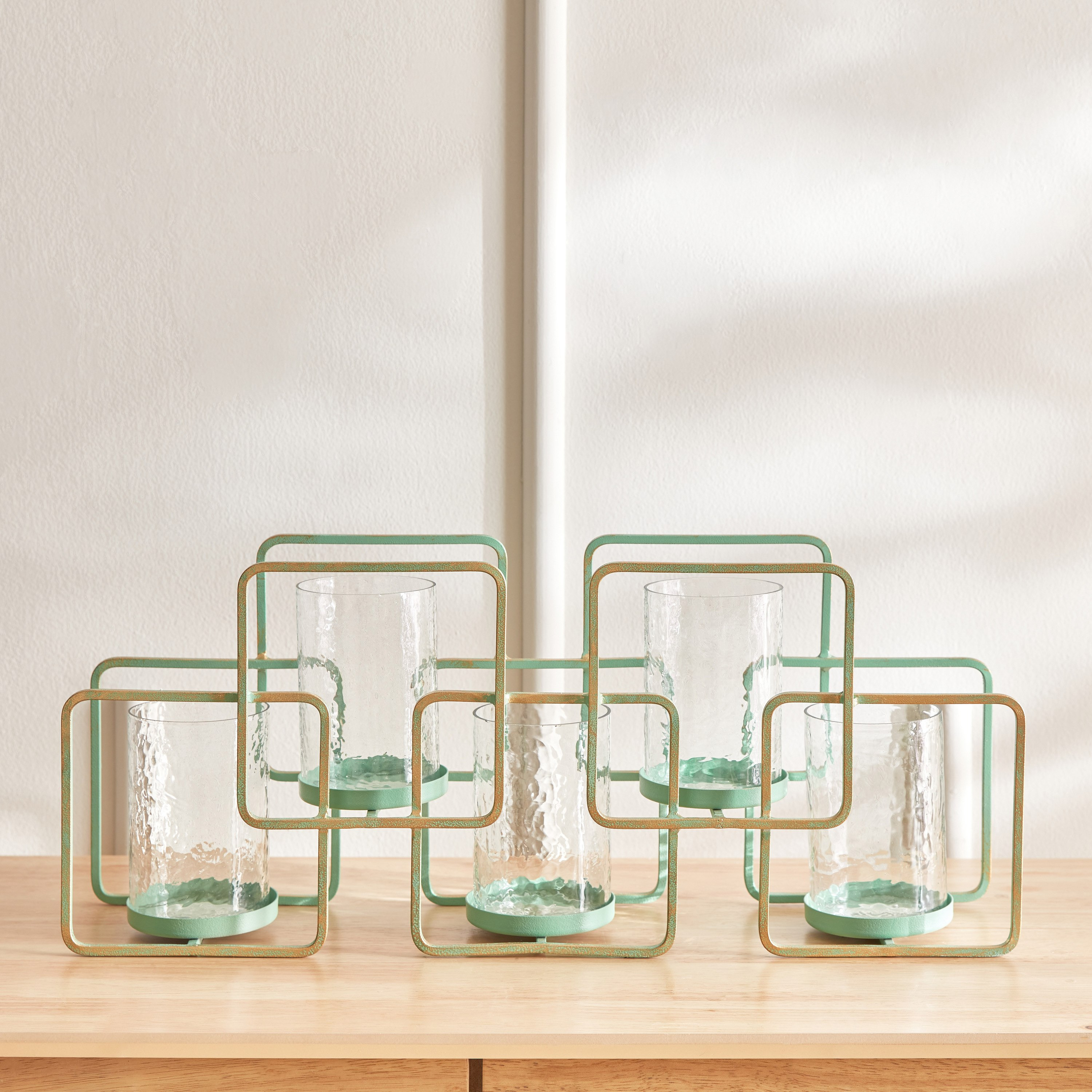 حامل فوتيف معدن بحامل معدني من ليفين - 59x14x24.5 سم-hbxlivingroom-decorandaccessories-candleholders-image-3