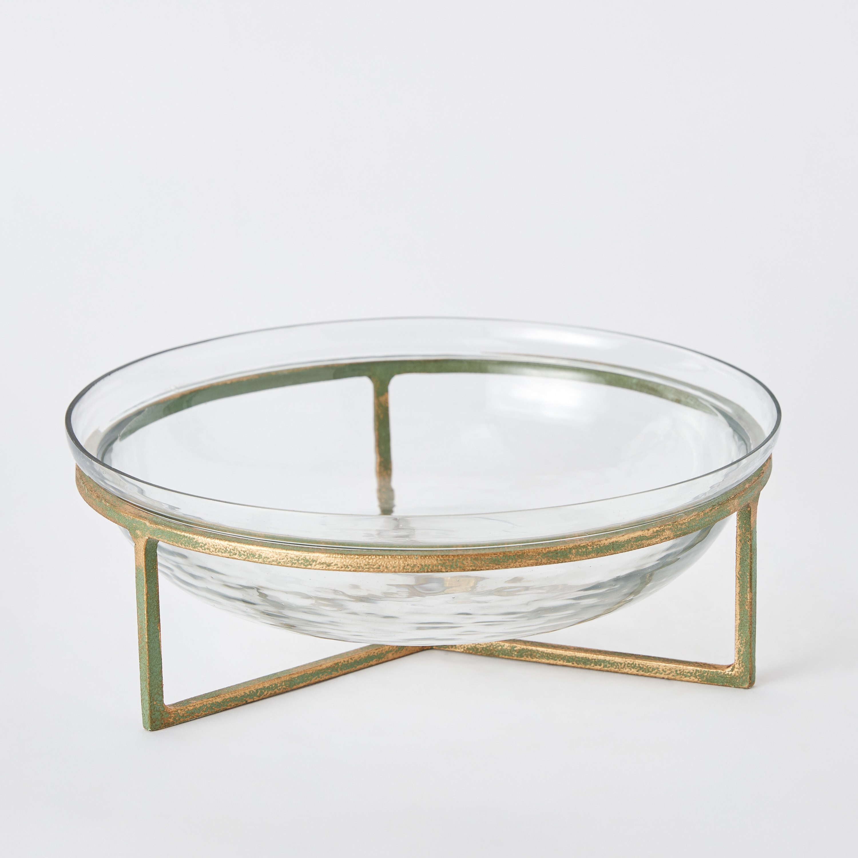 Levin Glass Decorative Bowl with Stand - 25x25x7 cm-hbxdecorandfurnishings-homeaccessories-bowls-image-5
