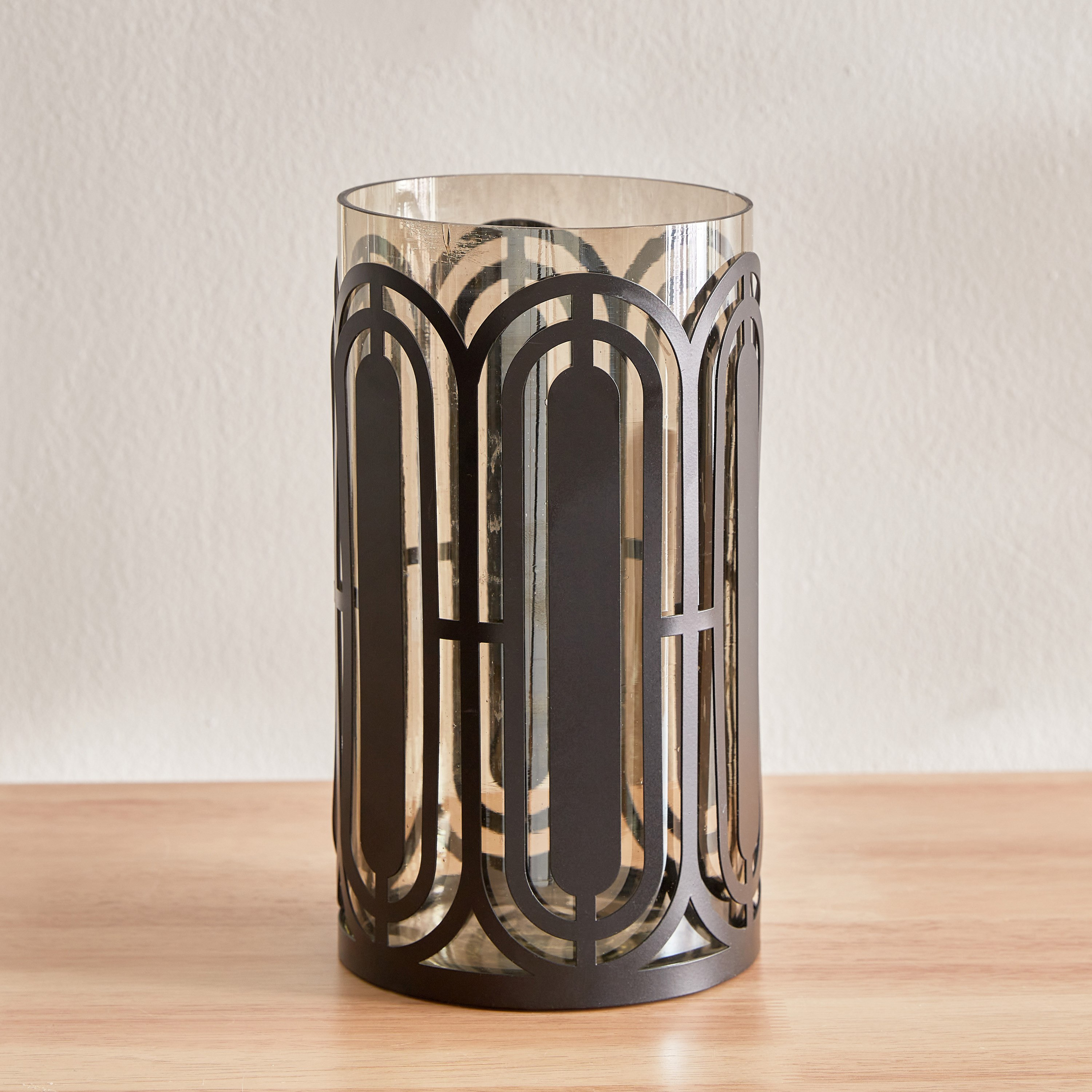 حامل شموع فانوس معدن من ليفين - 13x13x23.5 سم-hbxlivingroom-decorandaccessories-candleholders-image-2