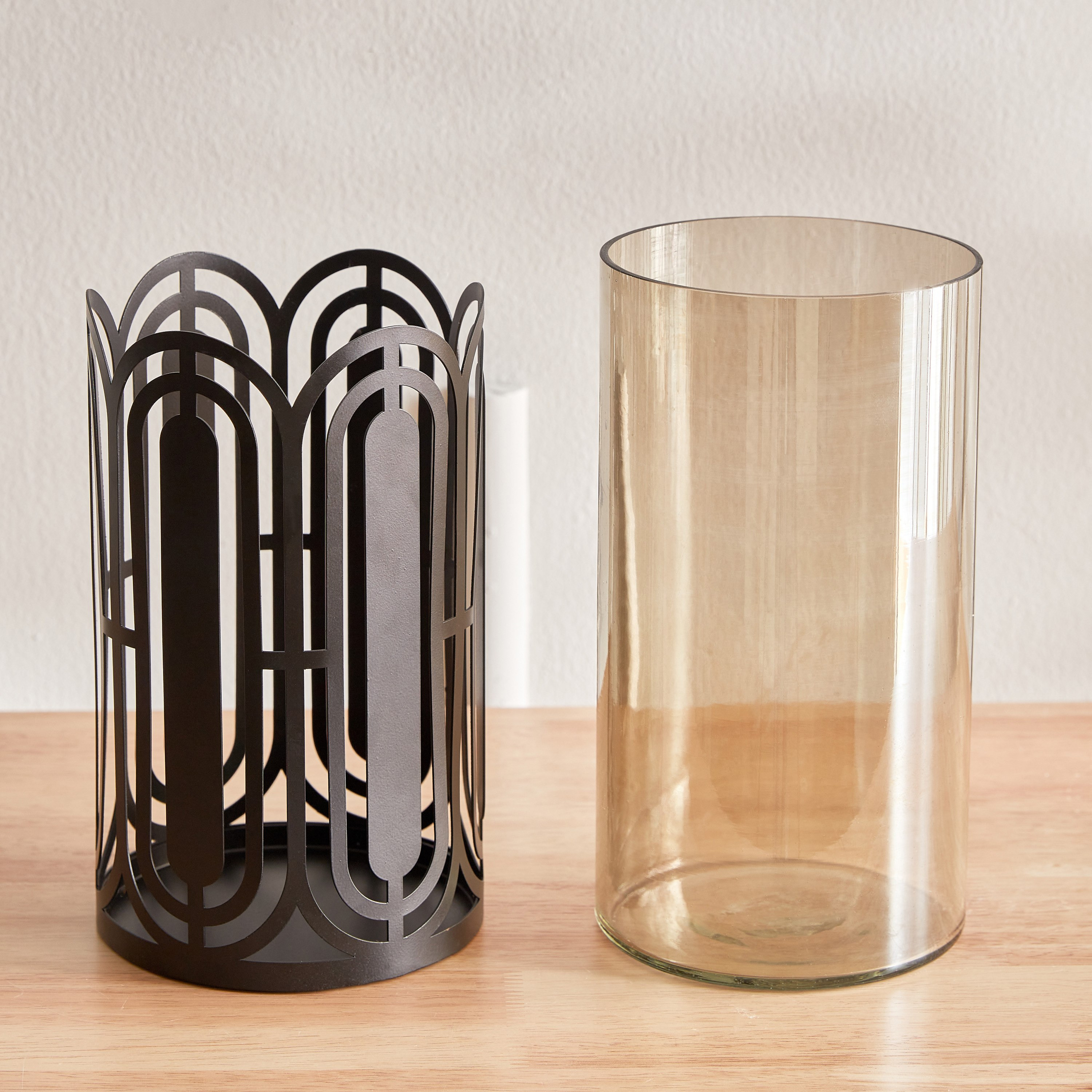 حامل شموع فانوس معدن من ليفين - 13x13x23.5 سم-hbxlivingroom-decorandaccessories-candleholders-image-3