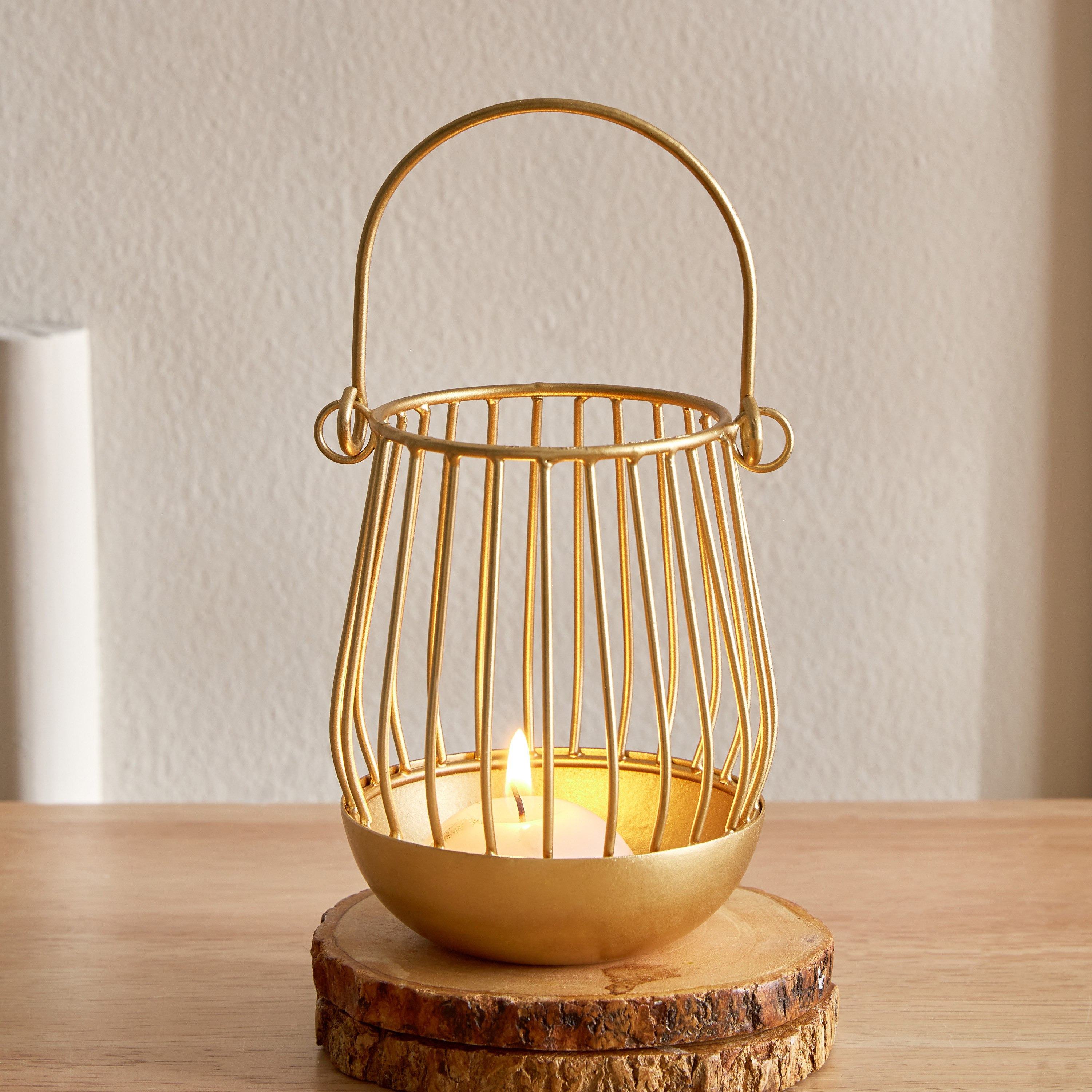 حامل شموع صغيرة سلك معدن من ليفين - 11x9.5x9.5 سم-hbxlivingroom-decorandaccessories-candleholders-image-1