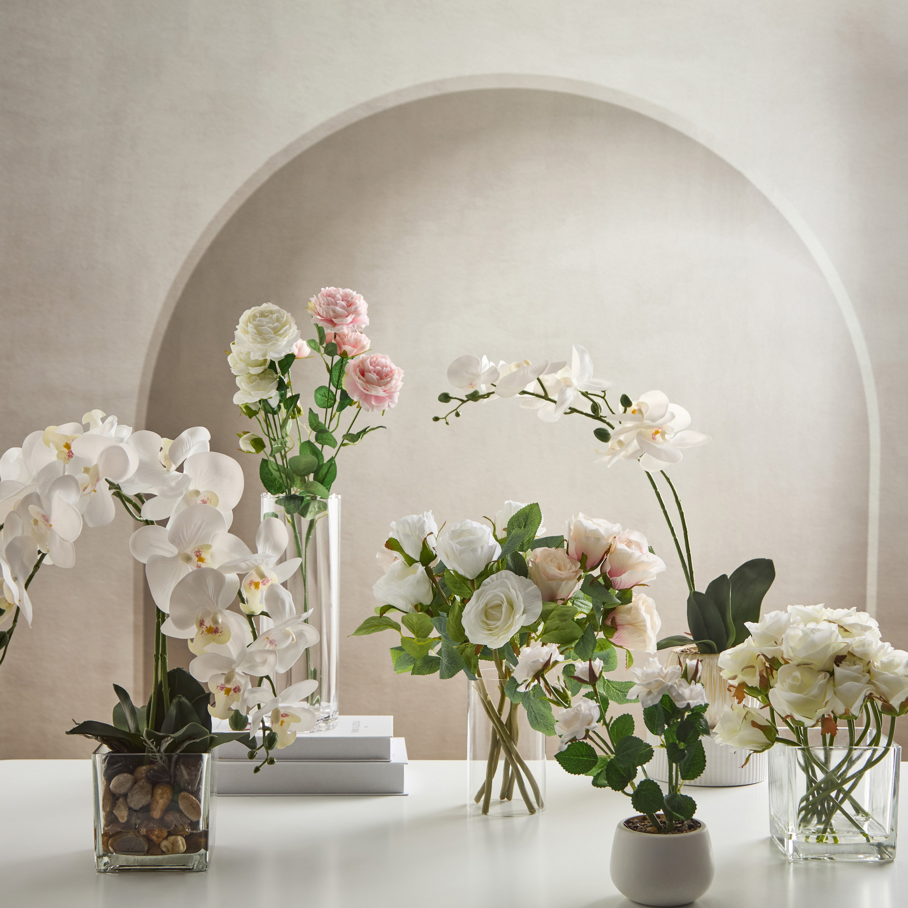 باقة زهور بـ3 وردات من سييرا - 62 سم-hbxdecorandfurnishings-homeaccessories-artificialflowersandplants-image-4