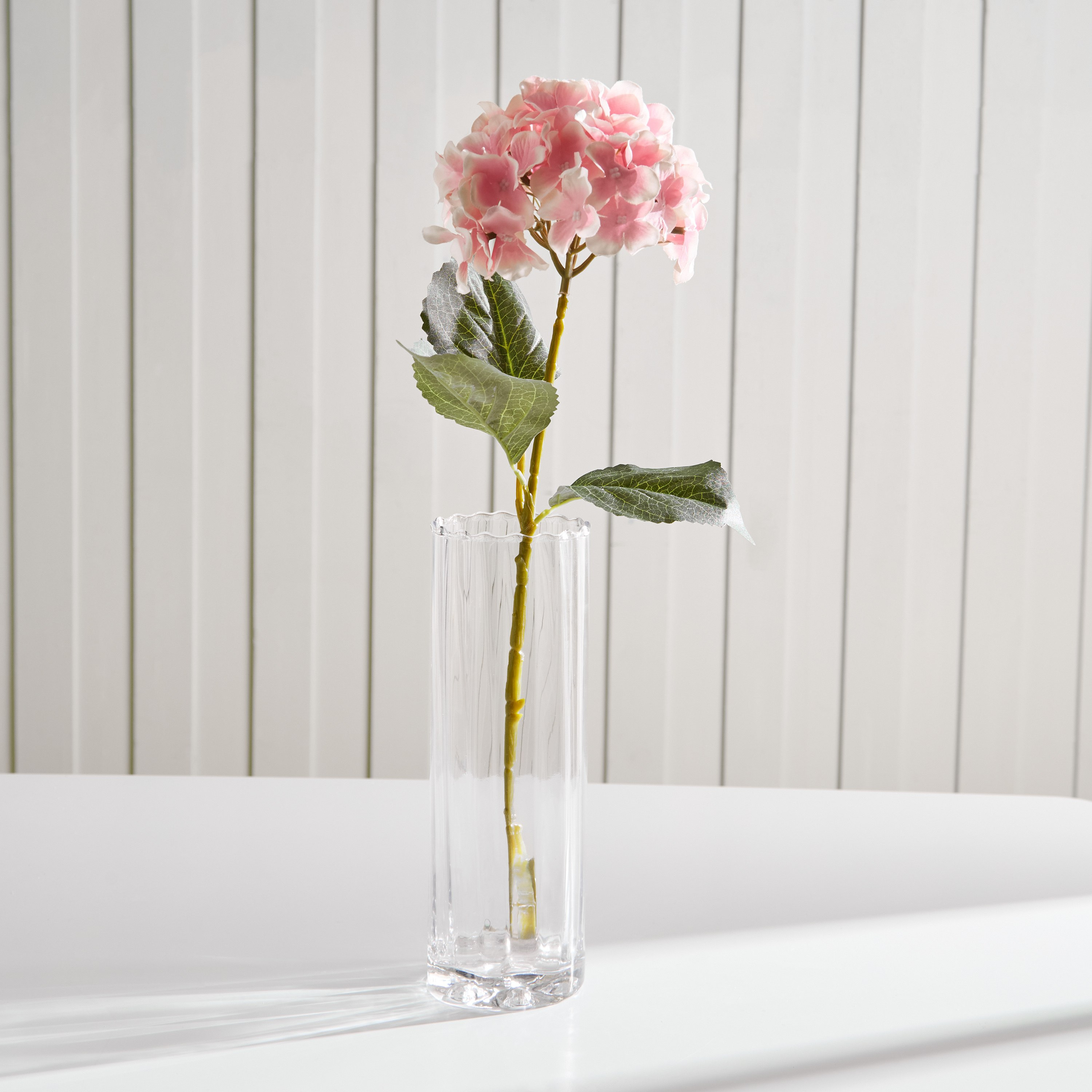 Siera Hydrangea Stem Flower Blush - 62 cm-hbxdecorandfurnishings-homeaccessories-artificialflowersandplants-image-1