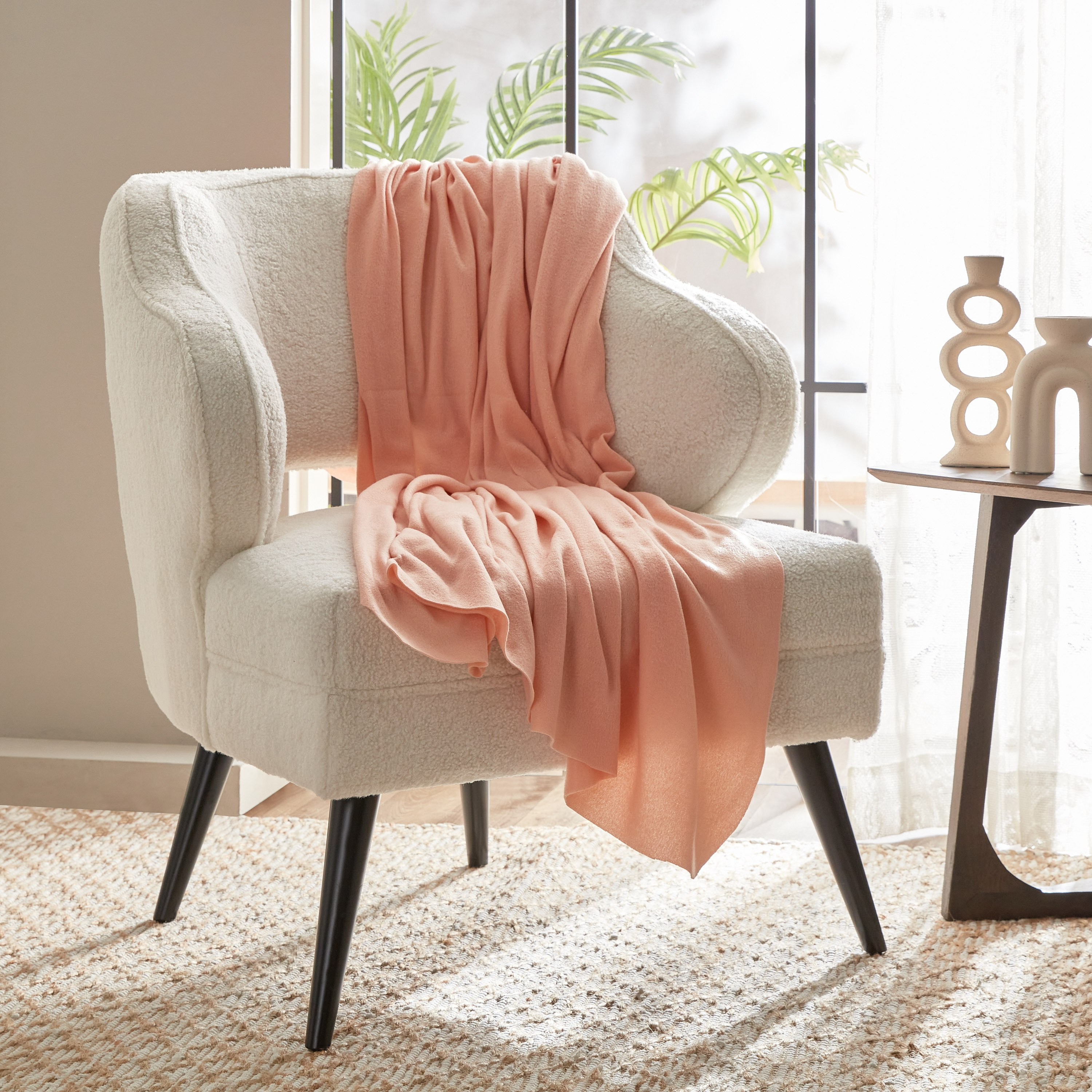 بطانية صوف خفيفة سادة معاد تصنيعها من أتلانتا - 120x160 سم-hbxhomeware-hbxbedroom-image-1
