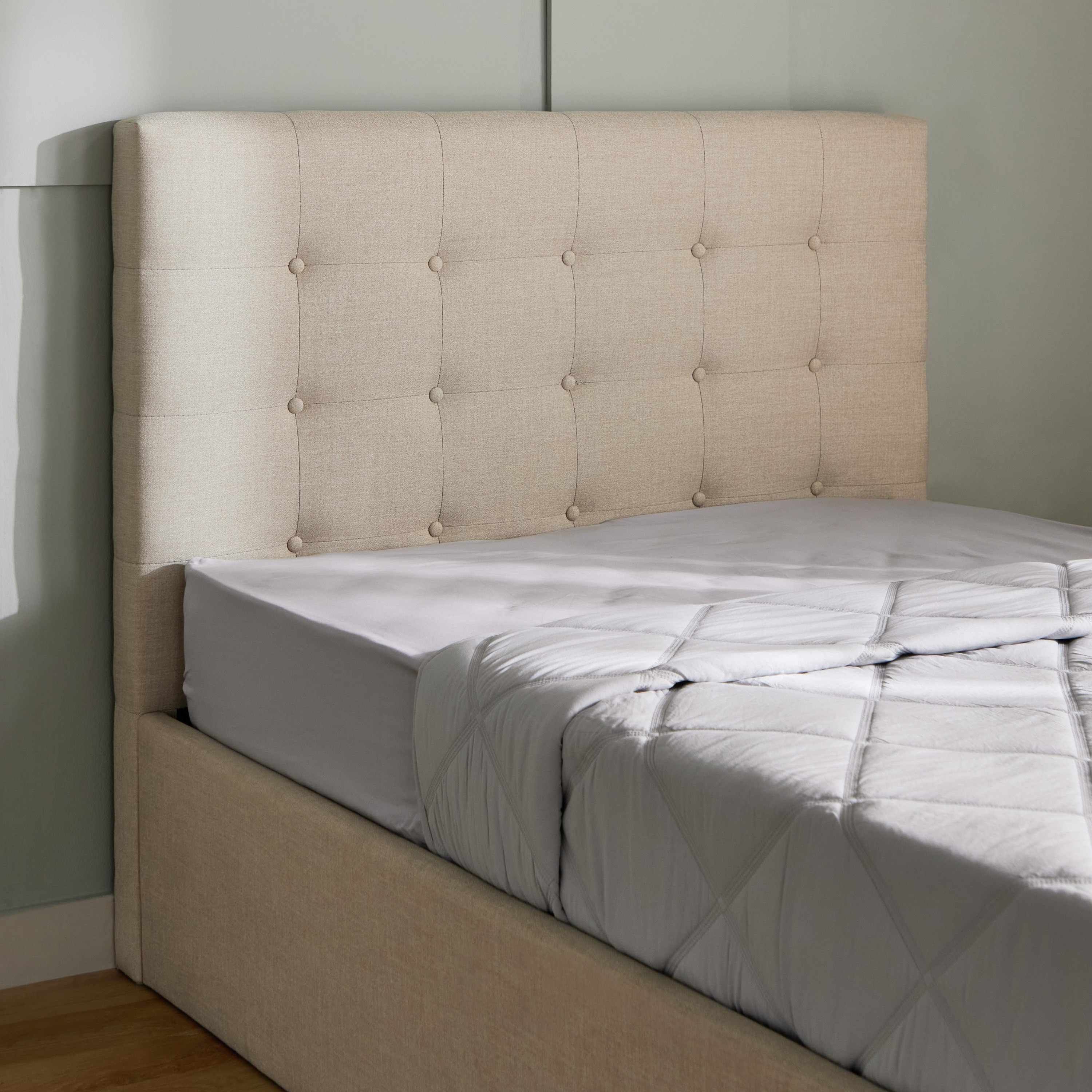 Movo Oakland Neo Upholstered Twin Bed with Drawer - 120x200 cm-hbxfurniture-kidsroom-kidsroomsets-twin-image-8