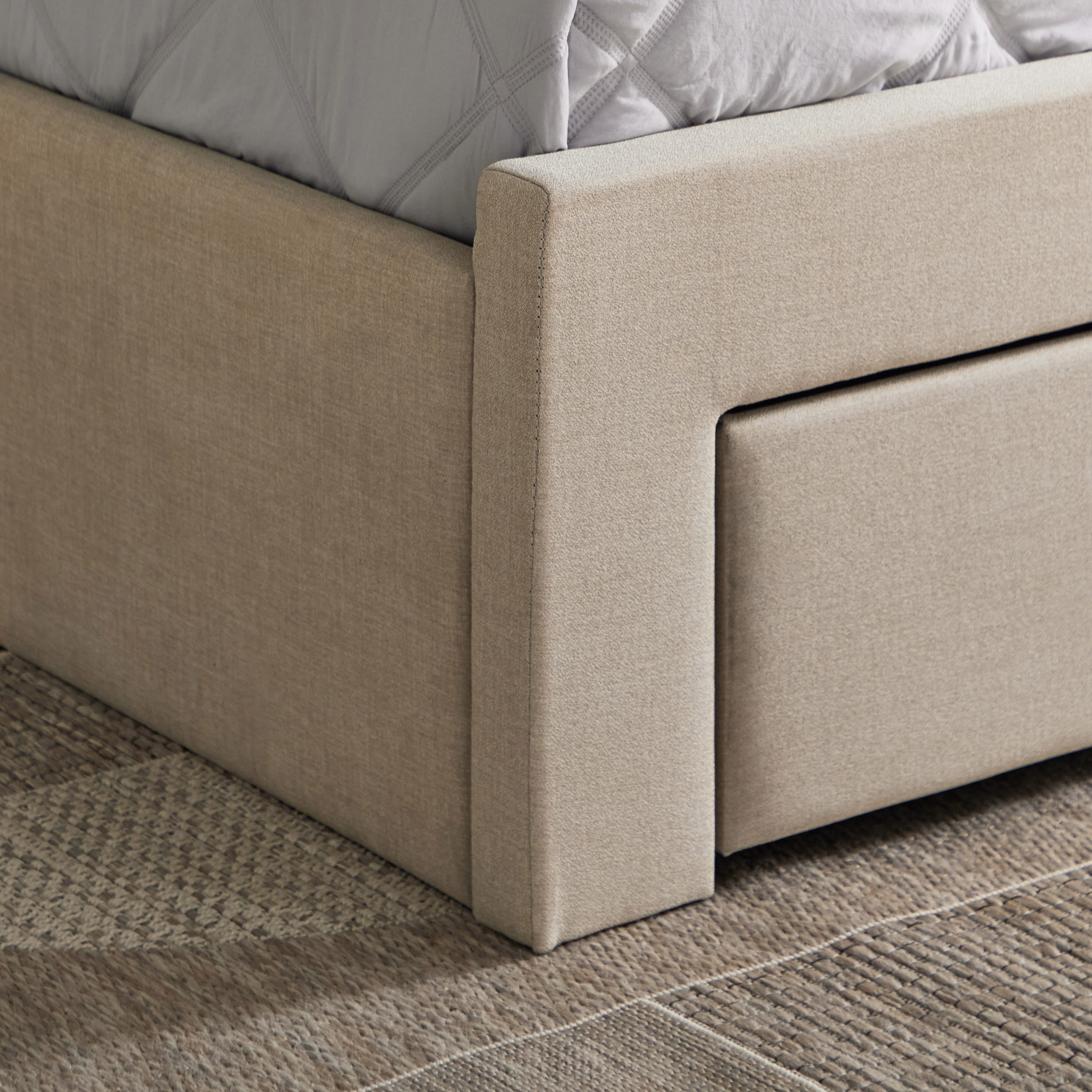 Movo Oakland Neo Upholstered Twin Bed with Drawer - 120x200 cm-hbxfurniture-kidsroom-kidsroomsets-twin-image-10
