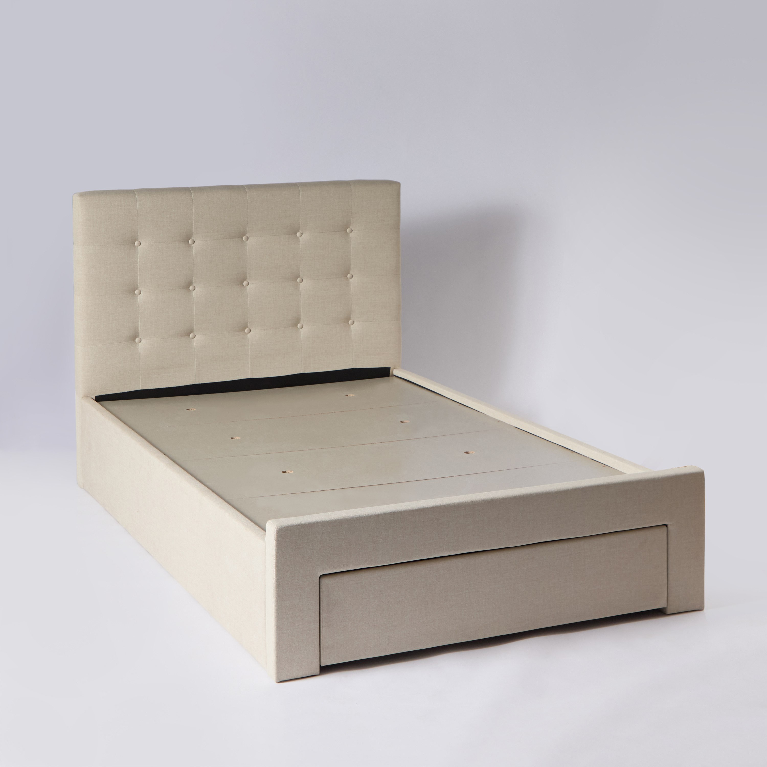 Movo Oakland Neo Upholstered Twin Bed with Drawer - 120x200 cm-hbxfurniture-kidsroom-kidsroomsets-twin-image-11