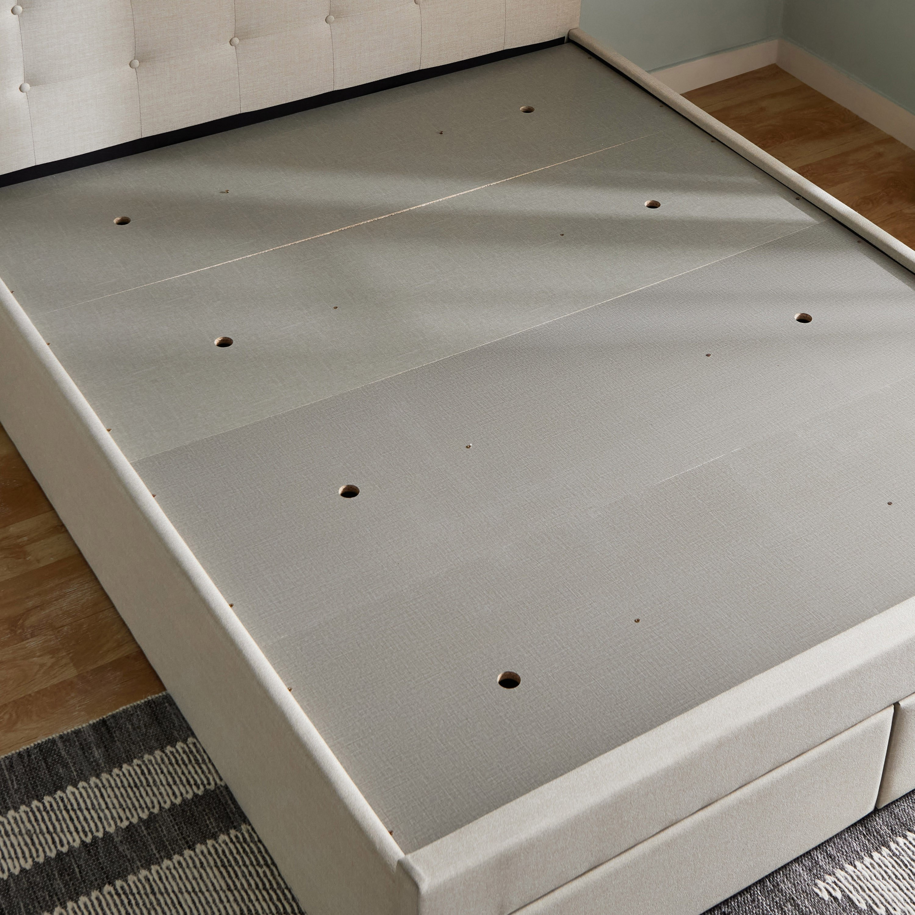 Movo Oakland Neo Upholstered Queen Bed with 2 Drawers - 160x200 cm-hbxbedroom-bedsandbedsets-beds-queen-image-9