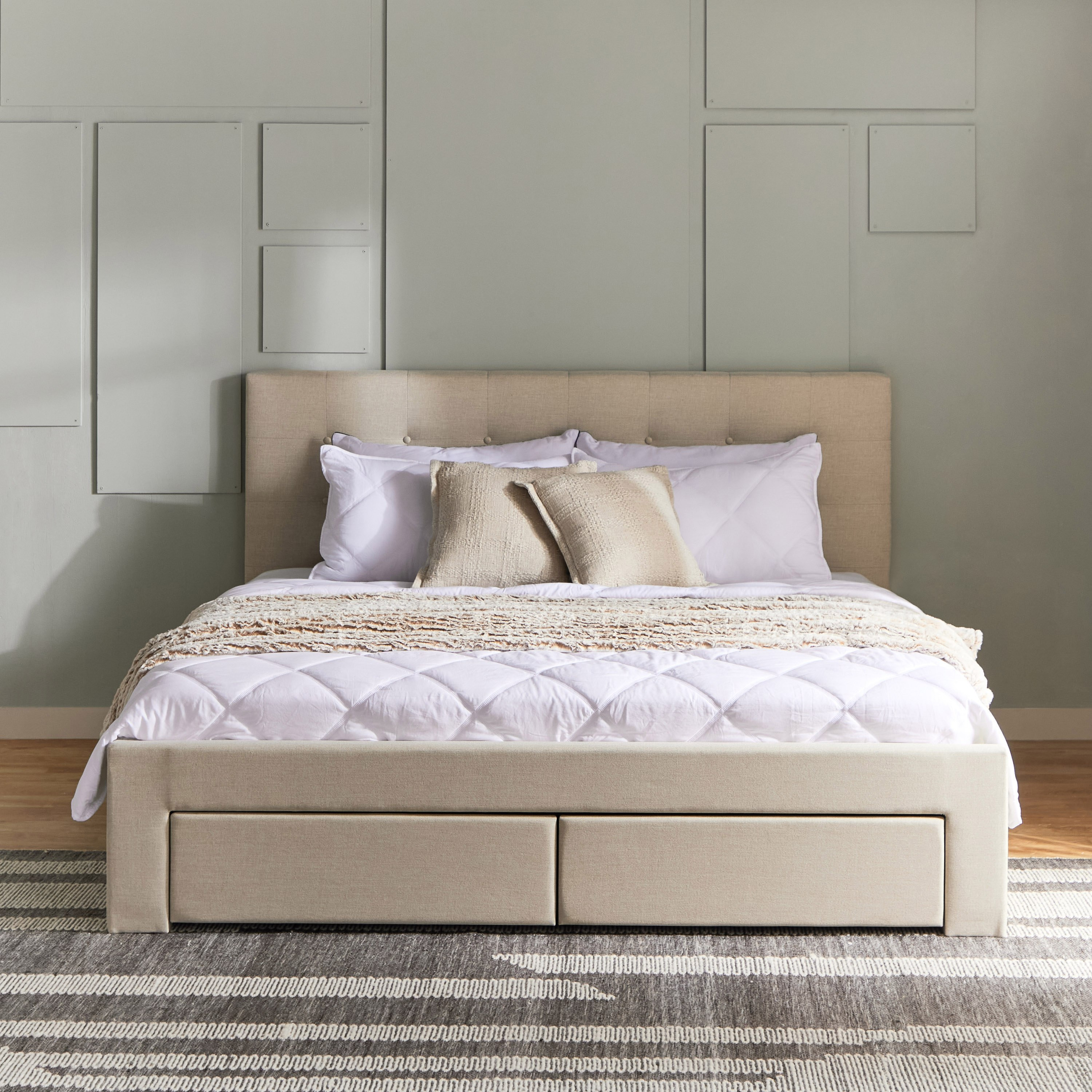 Movo Oakland Neo Upholstered King Bed with 2 Drawers - 180x200 cm-PROMO_HB_UAE_HBX10_250526-image-3