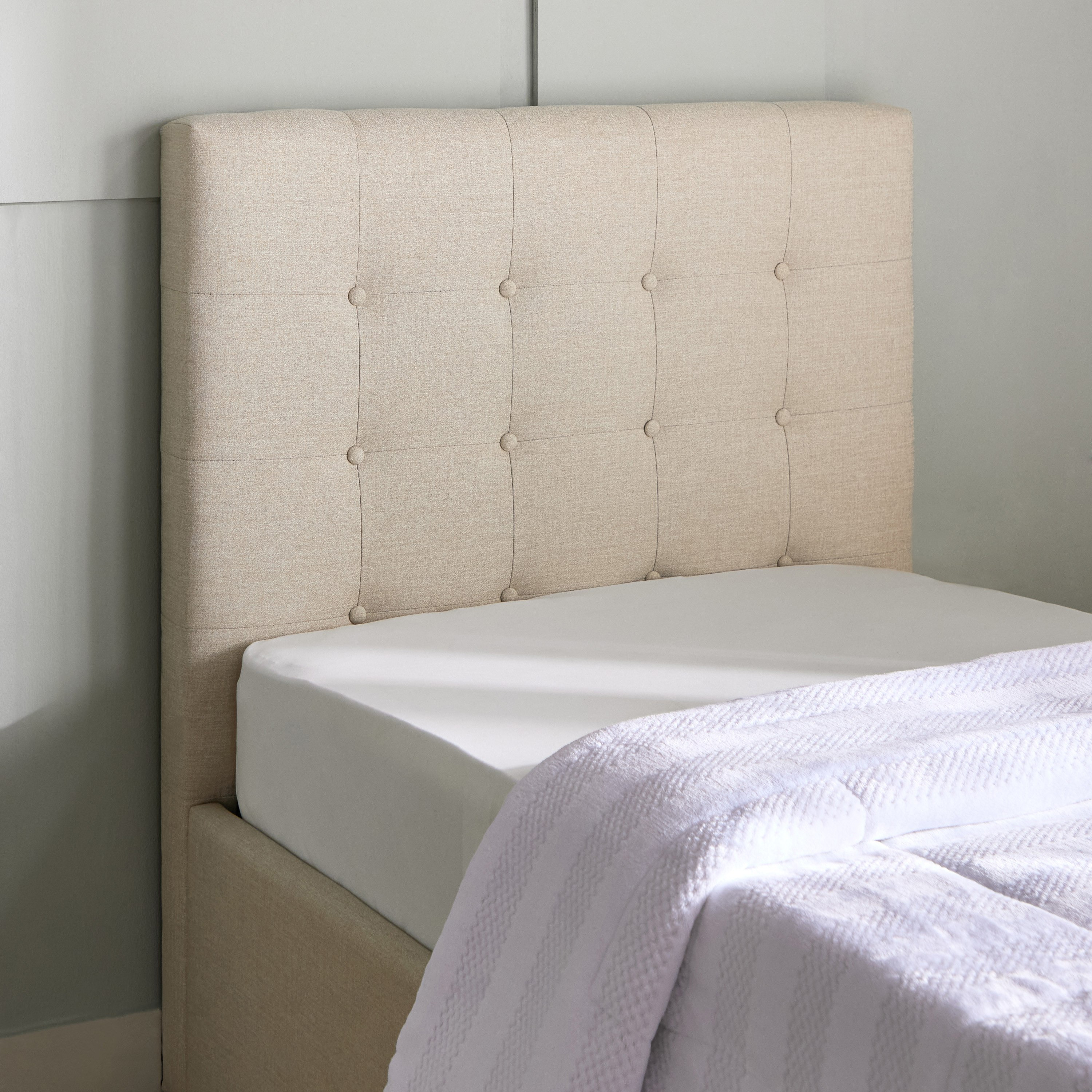 Movo Oakland Neo Upholstered Single Bed with Drawer - 90x200 cm-hbxkidsandyouth-bedsandbedsets-beds-single-image-6