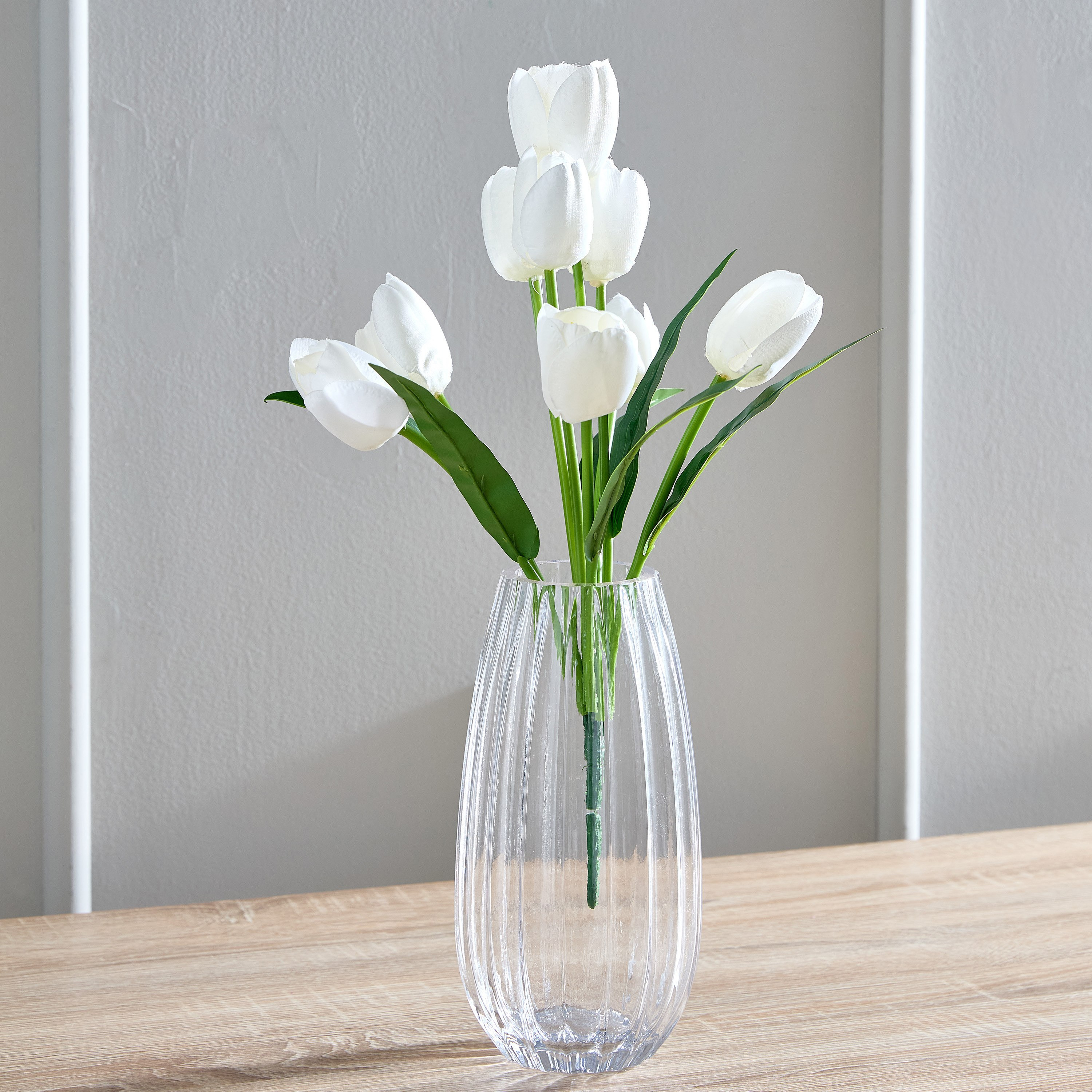 Lida Tulip Flower Bunch - 43 cm-hbxdecorandfurnishings-homeaccessories-artificialflowersandplants-image-1