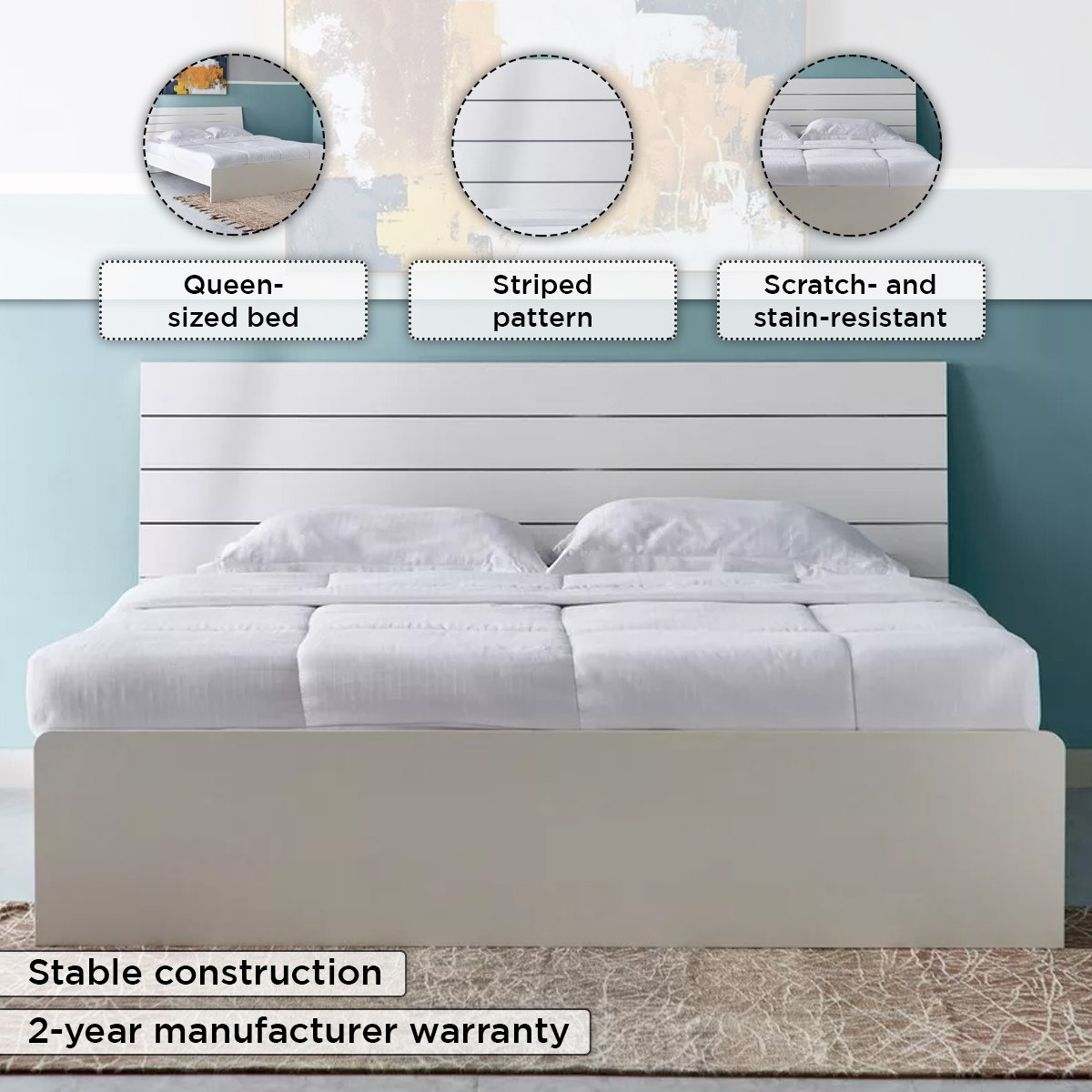 Frankfurt Queen Bed - 140x200 cm-hbxbedroom-bedsandbedsets-beds-queen-image-5