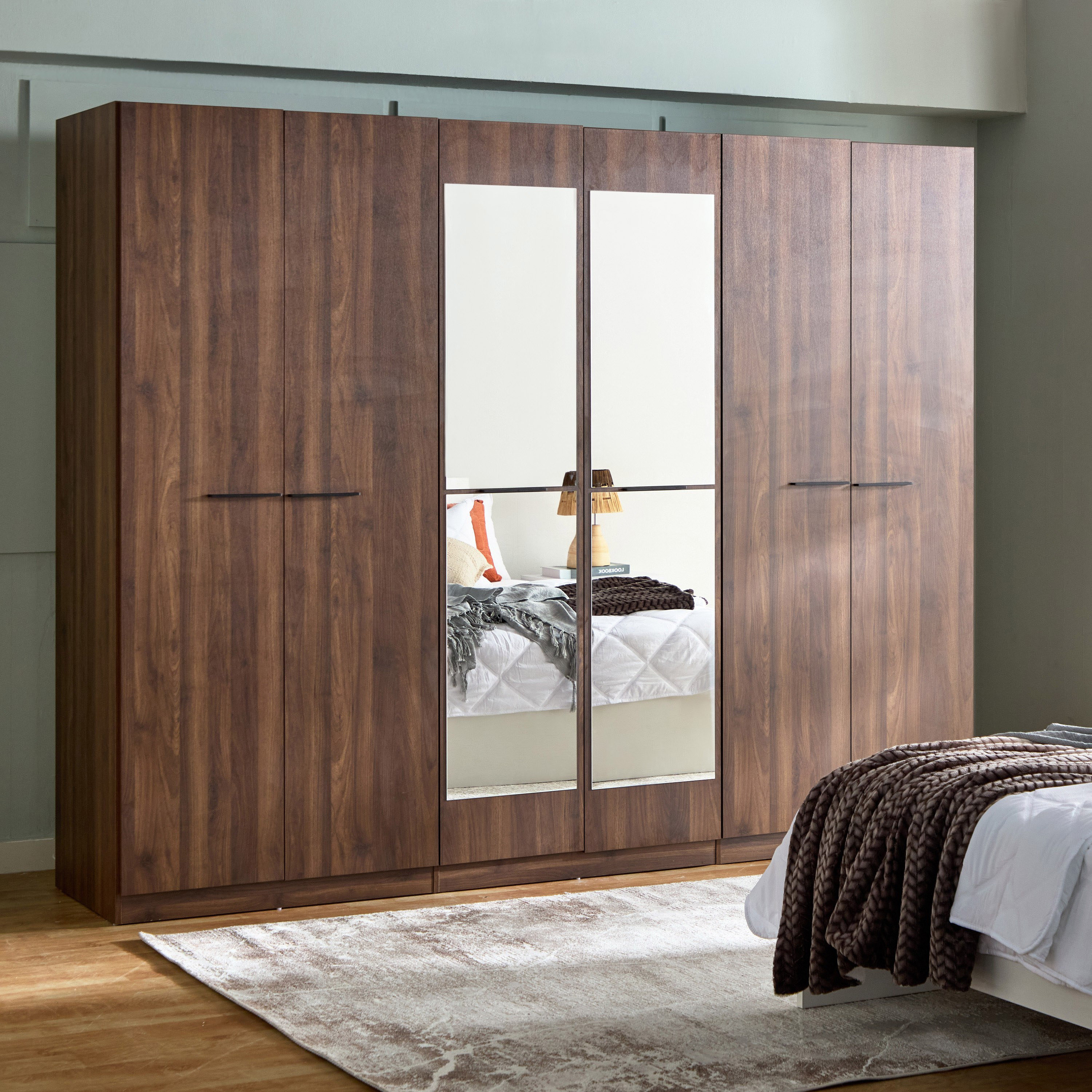 Patara 6-Door Wardrobe with Mirror-hbxfurniture-wardrobes-image-10