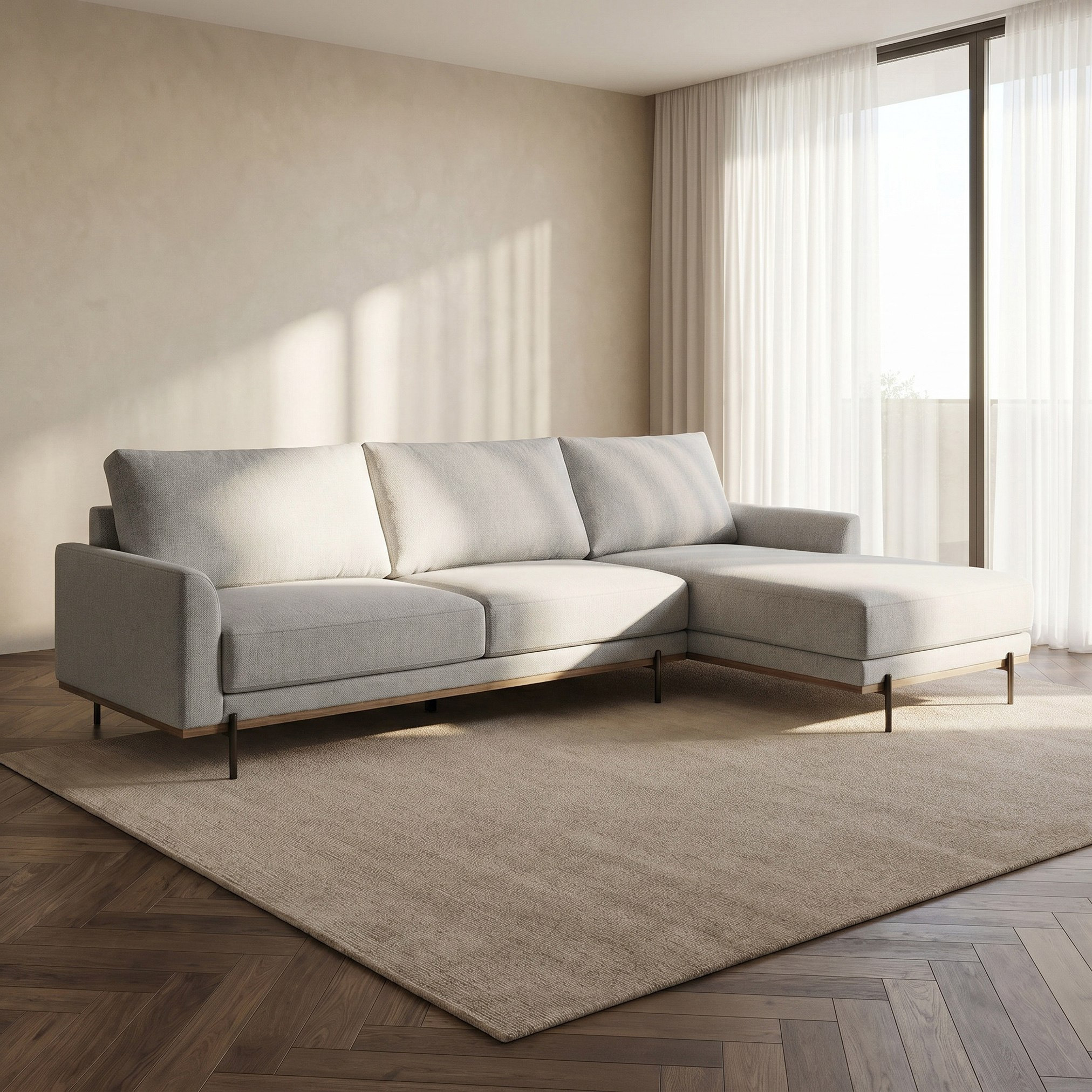 كنبة ركنية قماش يمين 4 مقاعد من بليز-hbxlivingroom-sofasandarmchairs-cornersofas-image-1