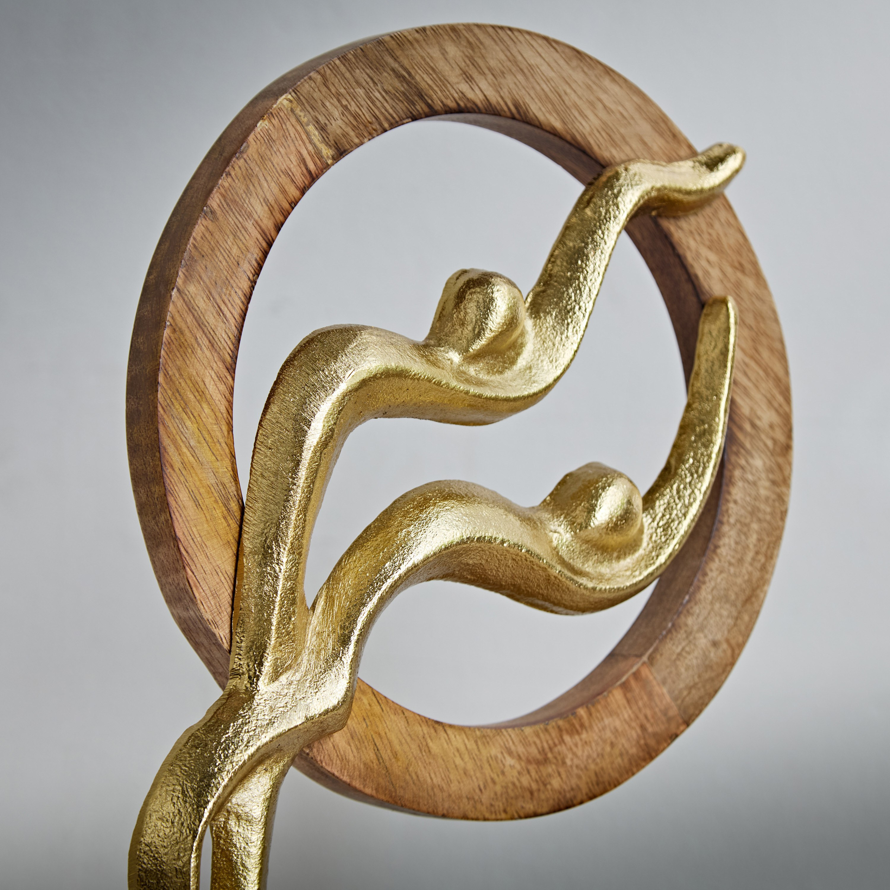 Odin Aluminum Sculpture with Wooden Ring - 20x7x31 cm-hbxhomeware-homedecor-figurinesandornaments-image-3