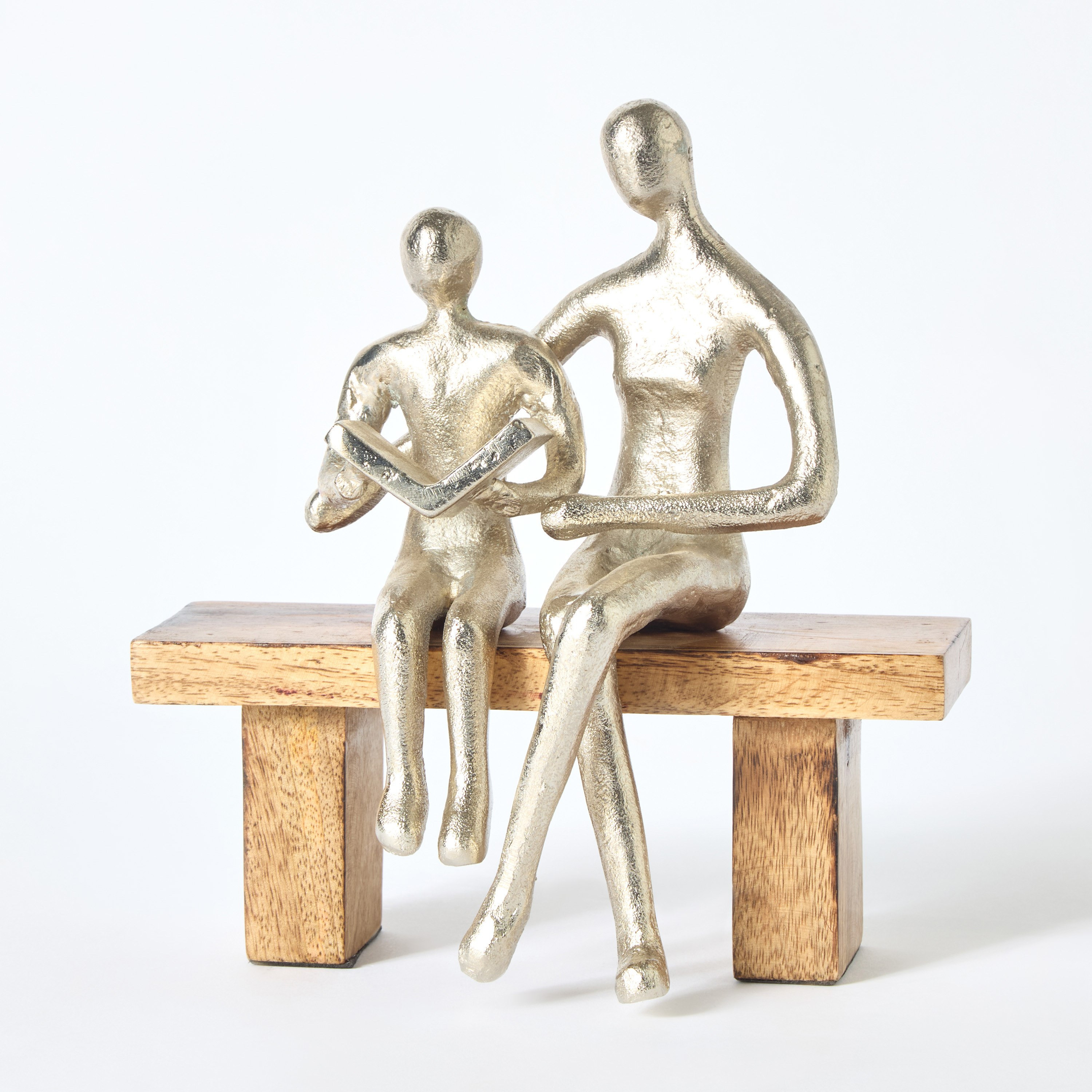 Odin Aluminum Study Sculpture on Bench - 17x7x22 cm-hbxhomeware-homedecor-figurinesandornaments-image-5