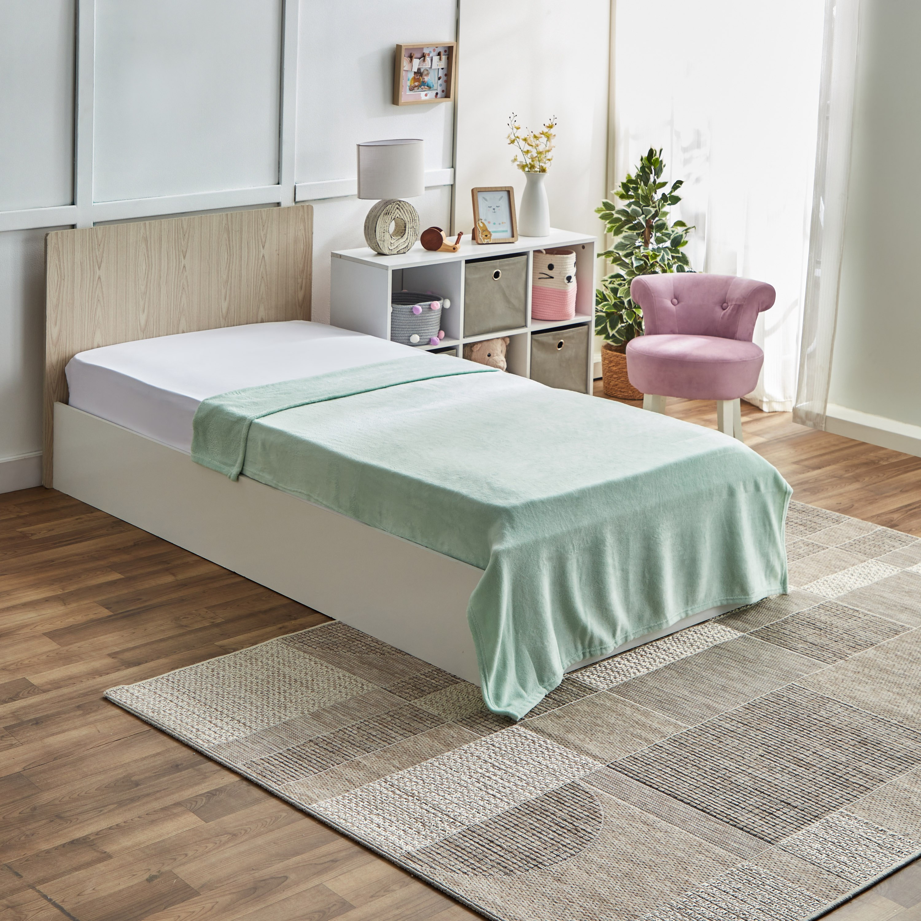 بطانية أطفال صوف كورال سادة من أونتاريو - 170x120 سم-hbxhomeware-hbxkidsandyouth-image-1
