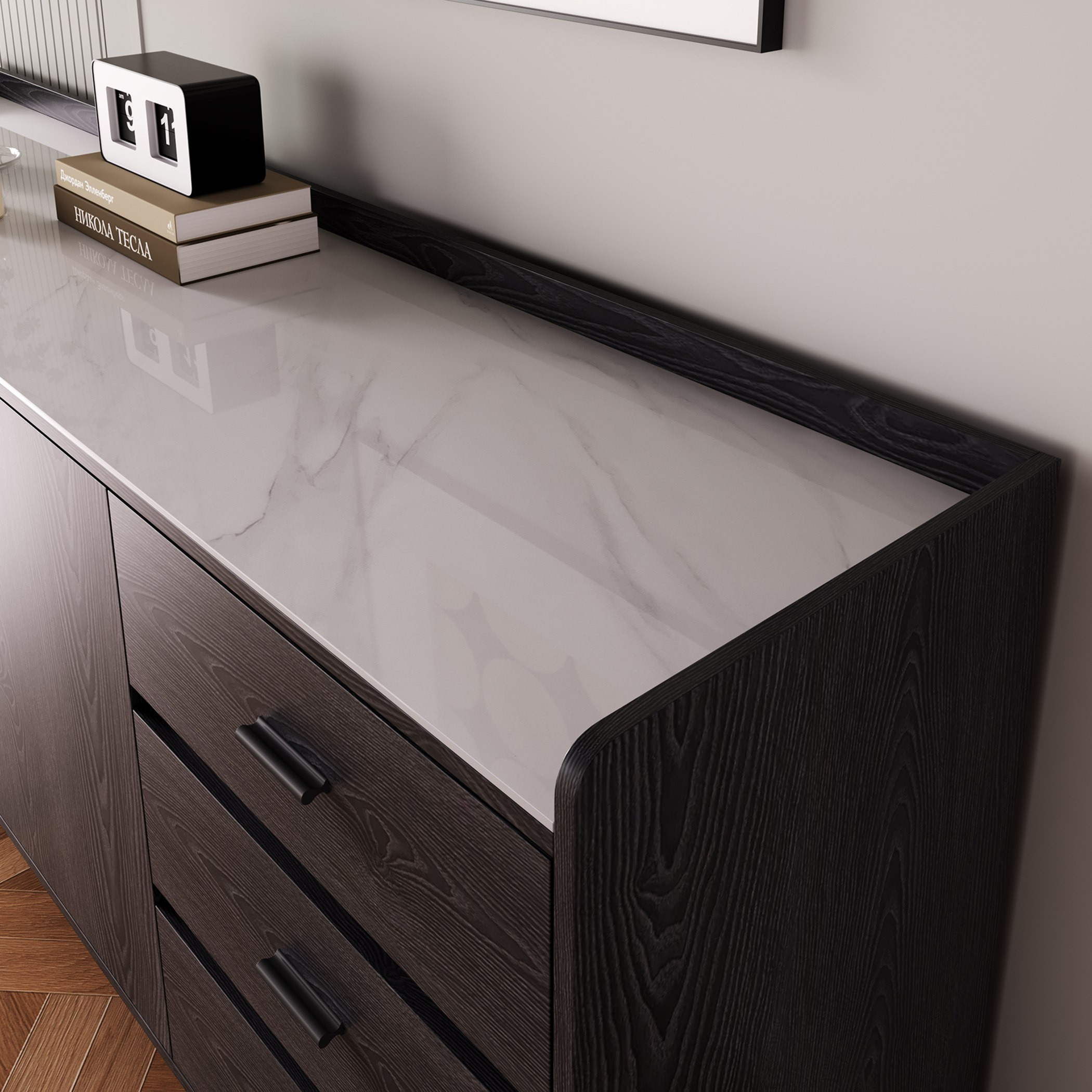 Marwell 2 Metre 3-Door Sintered Stone Top Large Sideboard with 3 Drawers-hbxfurniture-diningroom-buffetsandsideboards-image-6