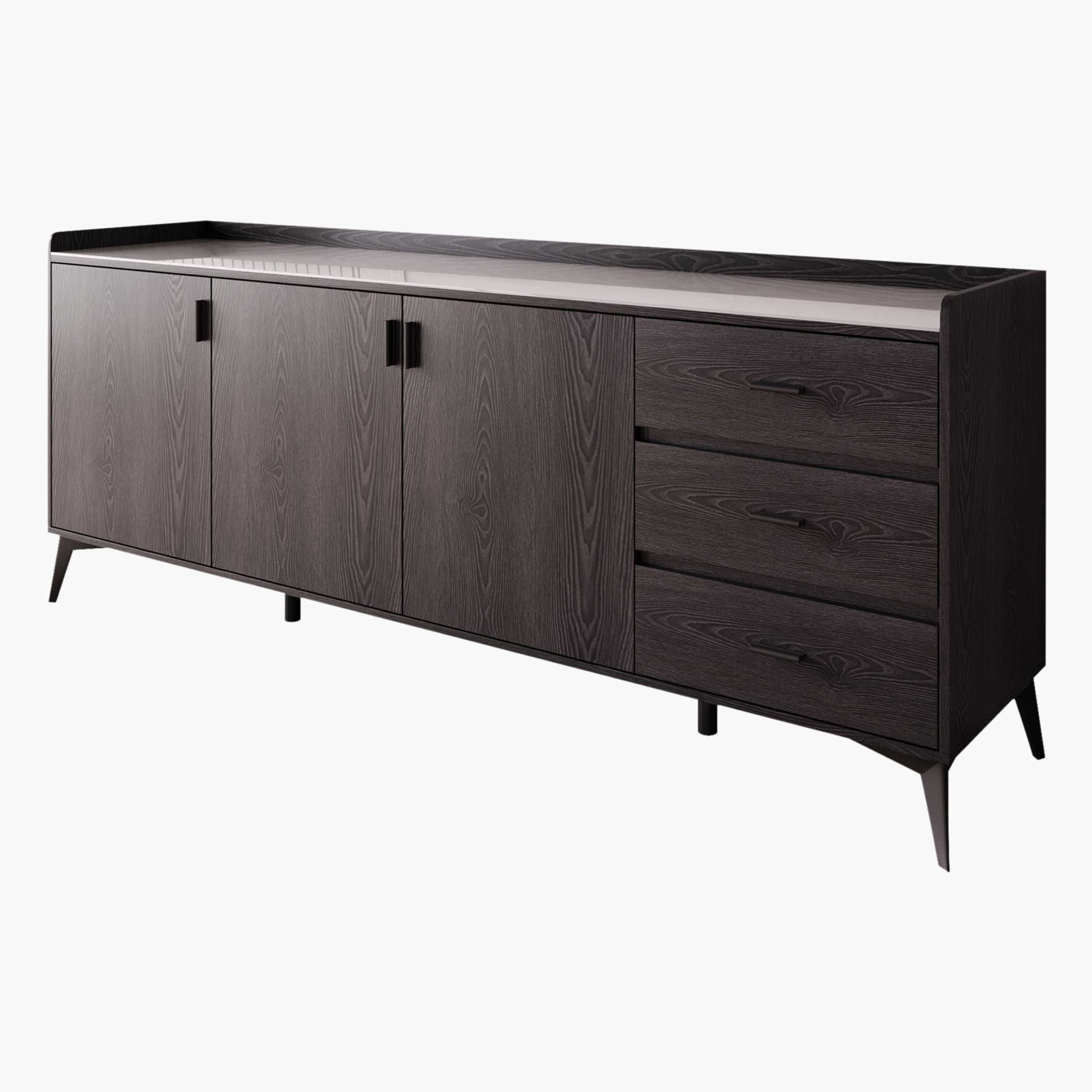 Marwell 2 Metre 3-Door Sintered Stone Top Large Sideboard with 3 Drawers-hbxfurniture-diningroom-buffetsandsideboards-image-7