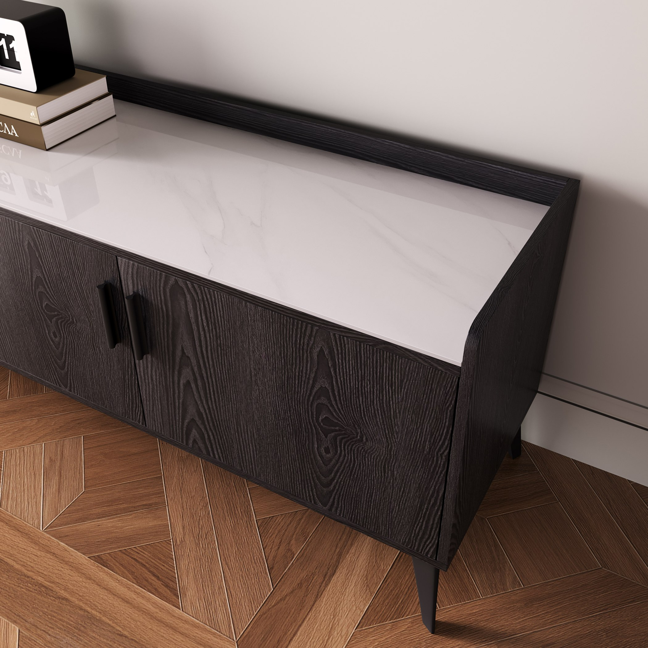 Marwell 2 Metre TV Unit with Sintered Stone Top for TVs up to 80 inches-hbxlivingroom-mediaunitsandstorage-tvunits-image-3