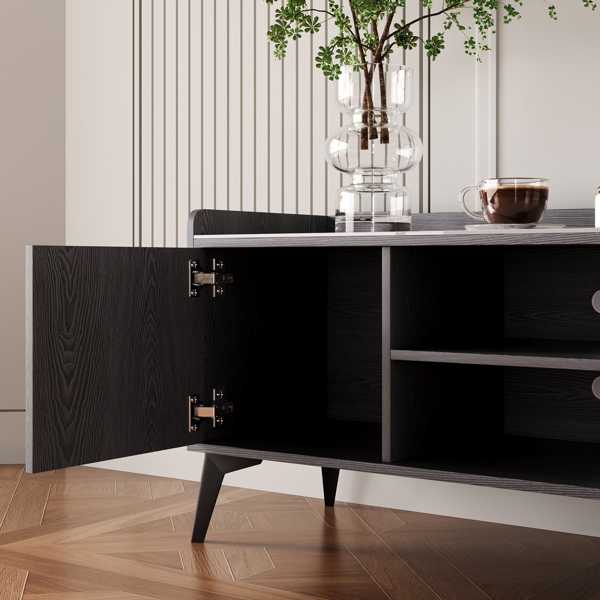 Marwell 1.5 Meter TV Unit with Sintered Stone Top for TV upto 65 inches-hbxlivingroom-mediaunitsandstorage-tvunits-image-4