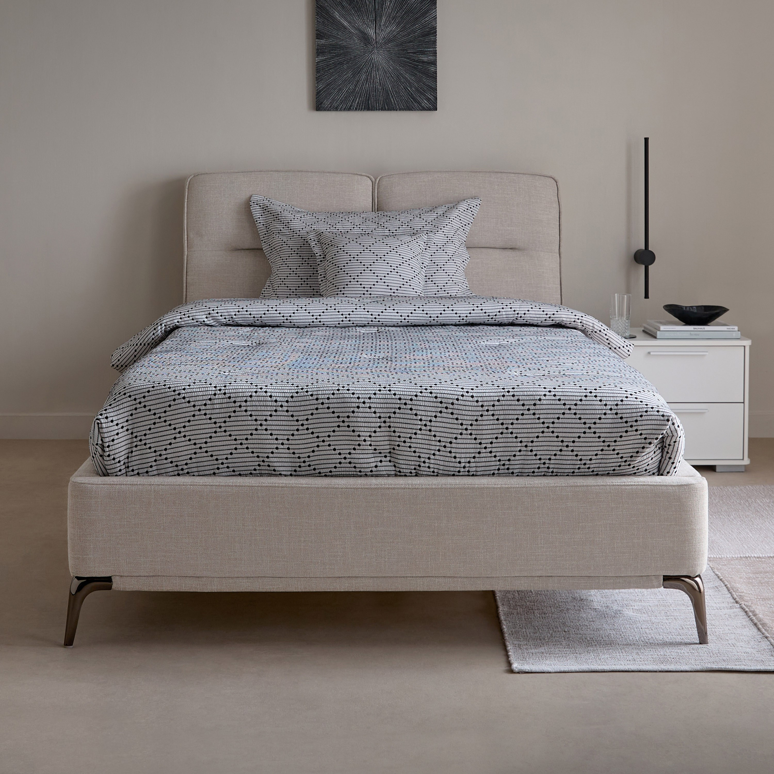 Marwell Carina Upholstered Twin Bed - 120x200 cm-hbxbedroom-bedsandbedsets-upholsteredbeds-twin-image-2