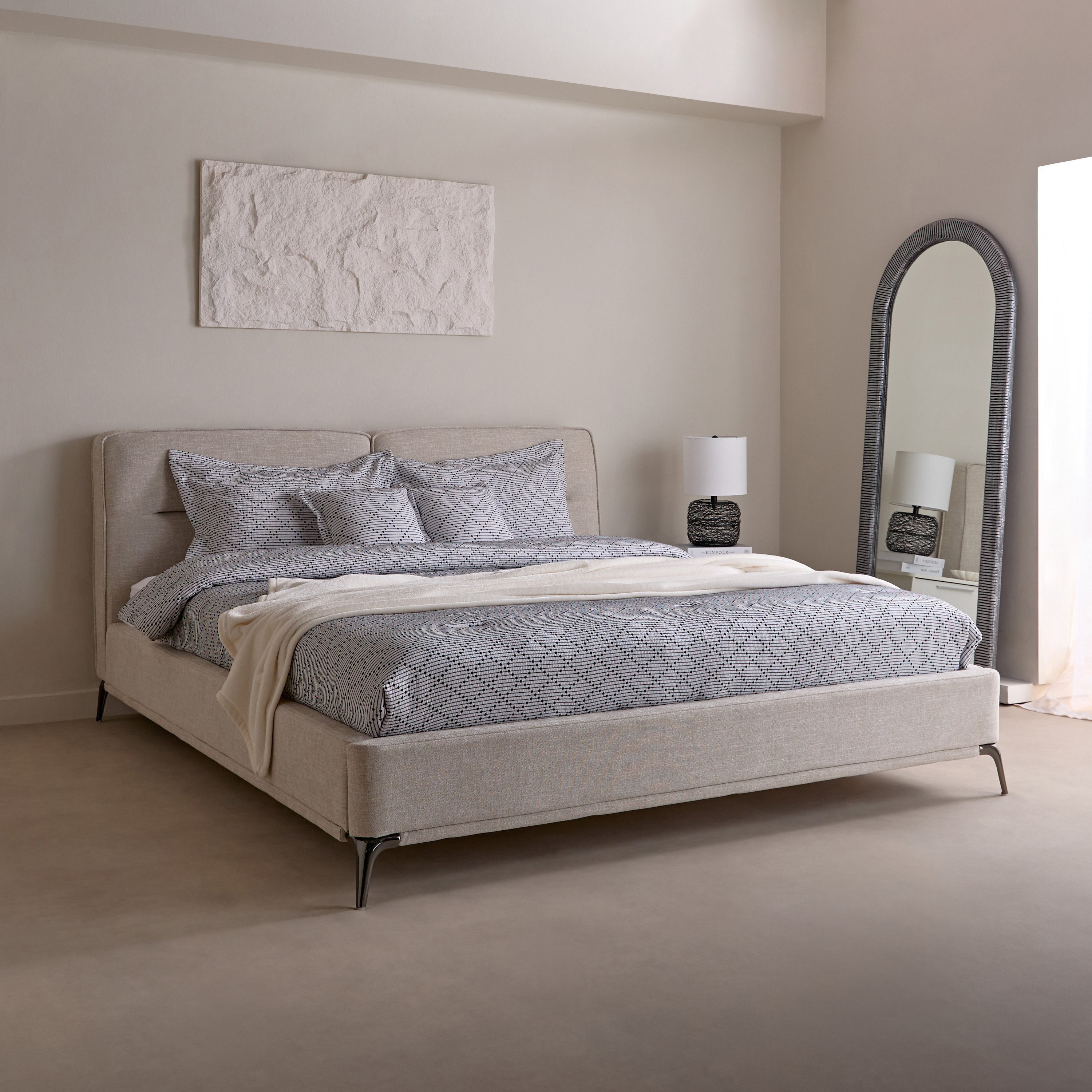 Marwell Carina Upholstered Queen Bed - 160x200 cm-hbxbedroom-bedsandbedsets-beds-queen-image-9