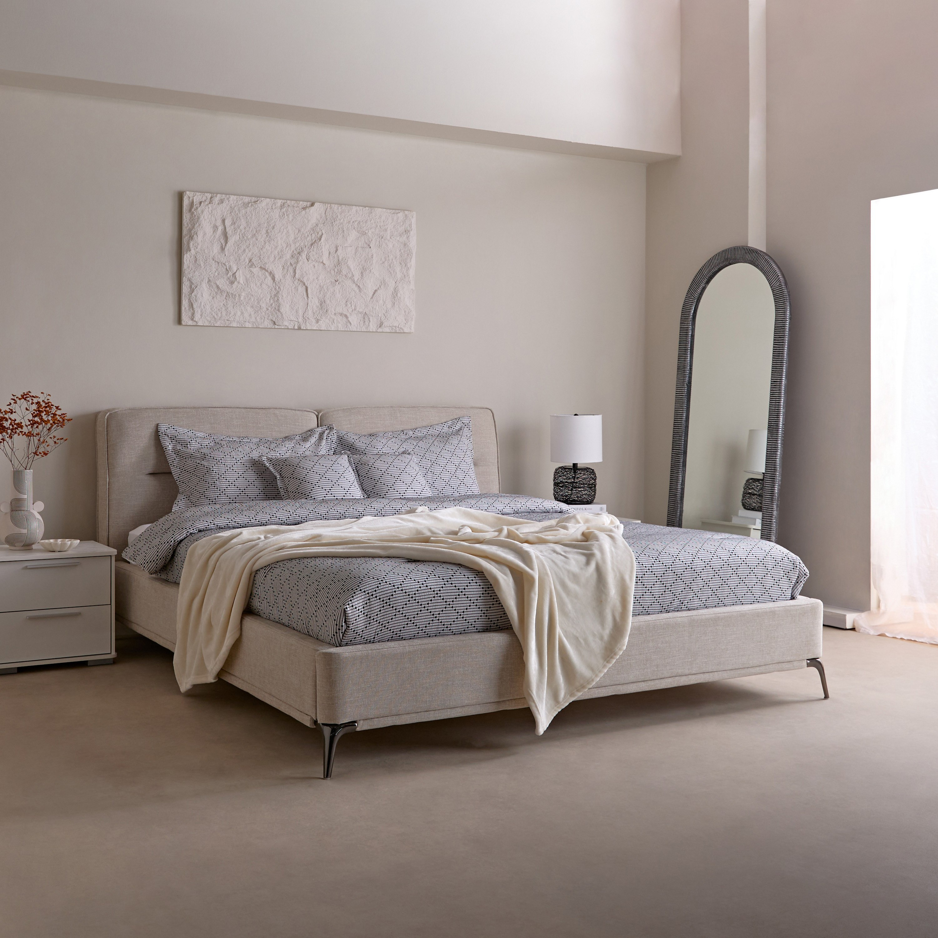 سرير كينج منجد من مارويل كارينا - 180x200 سم-hbxfurniture-bedsandbedsets-beds-king-image-6