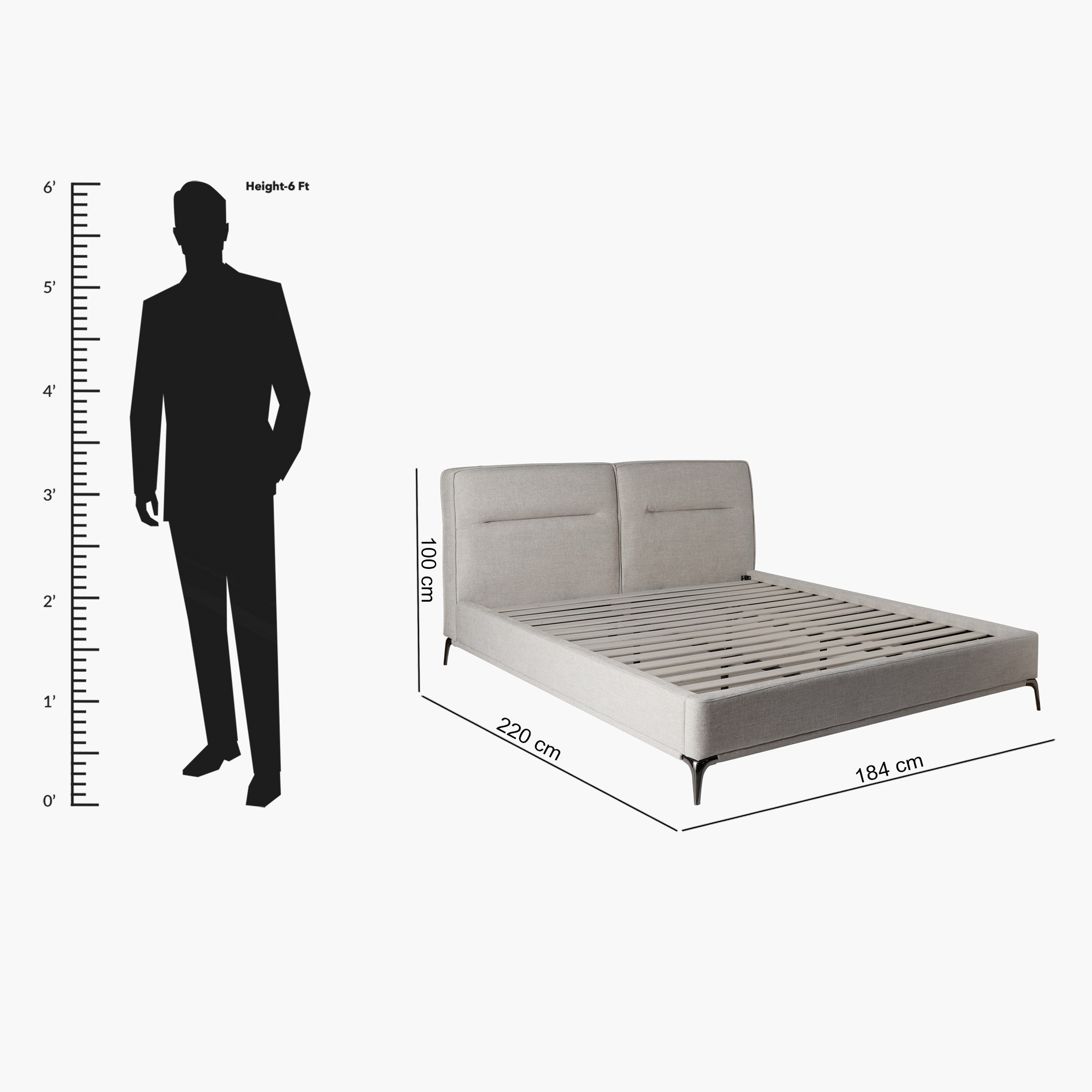 سرير كينج منجد من مارويل كارينا - 180x200 سم-hbxfurniture-bedsandbedsets-beds-king-image-8