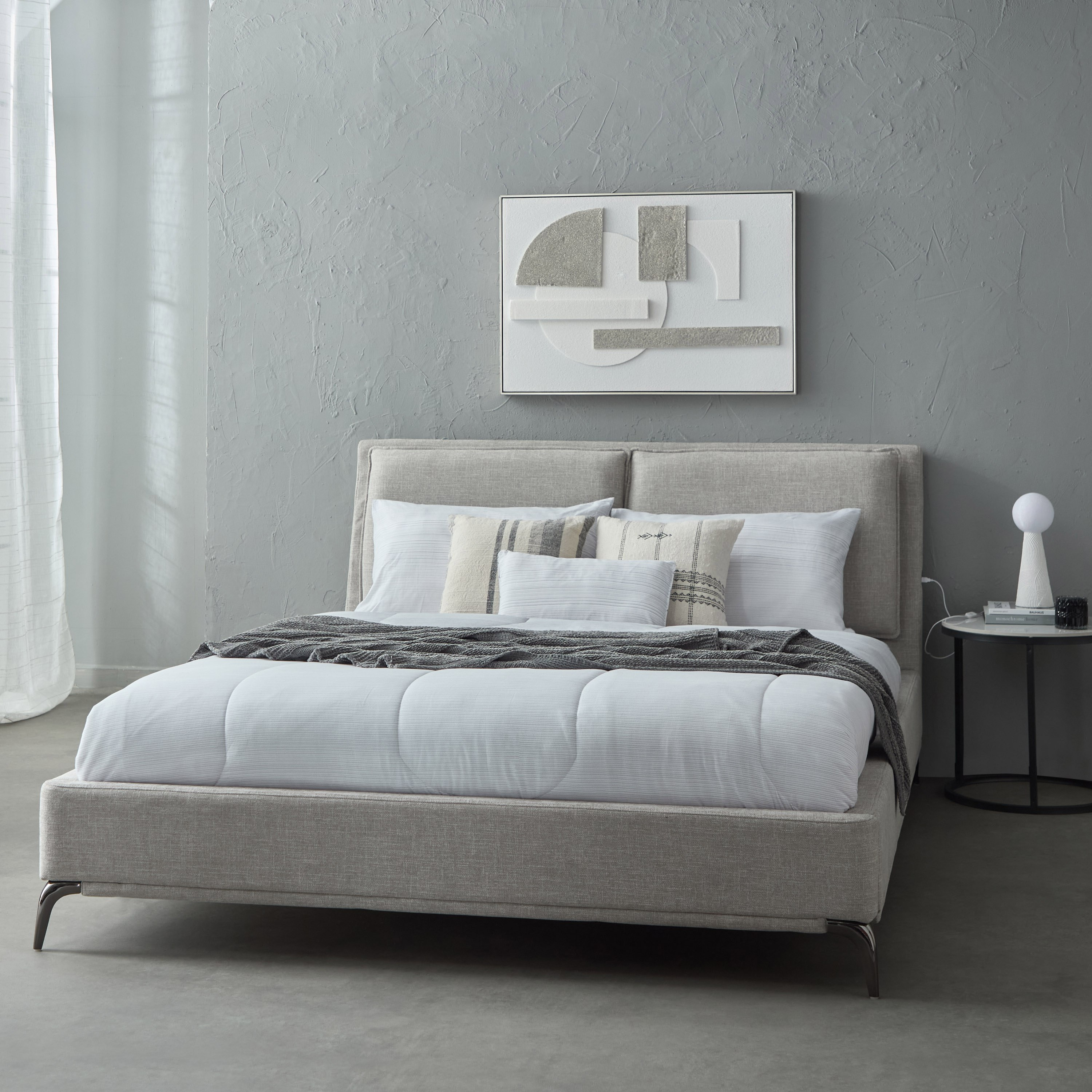 سرير كوين منجد من مارويل ليرا سمارت - 160x200 سم-hbxbedroom-bedsandbedsets-beds-queen-image-10