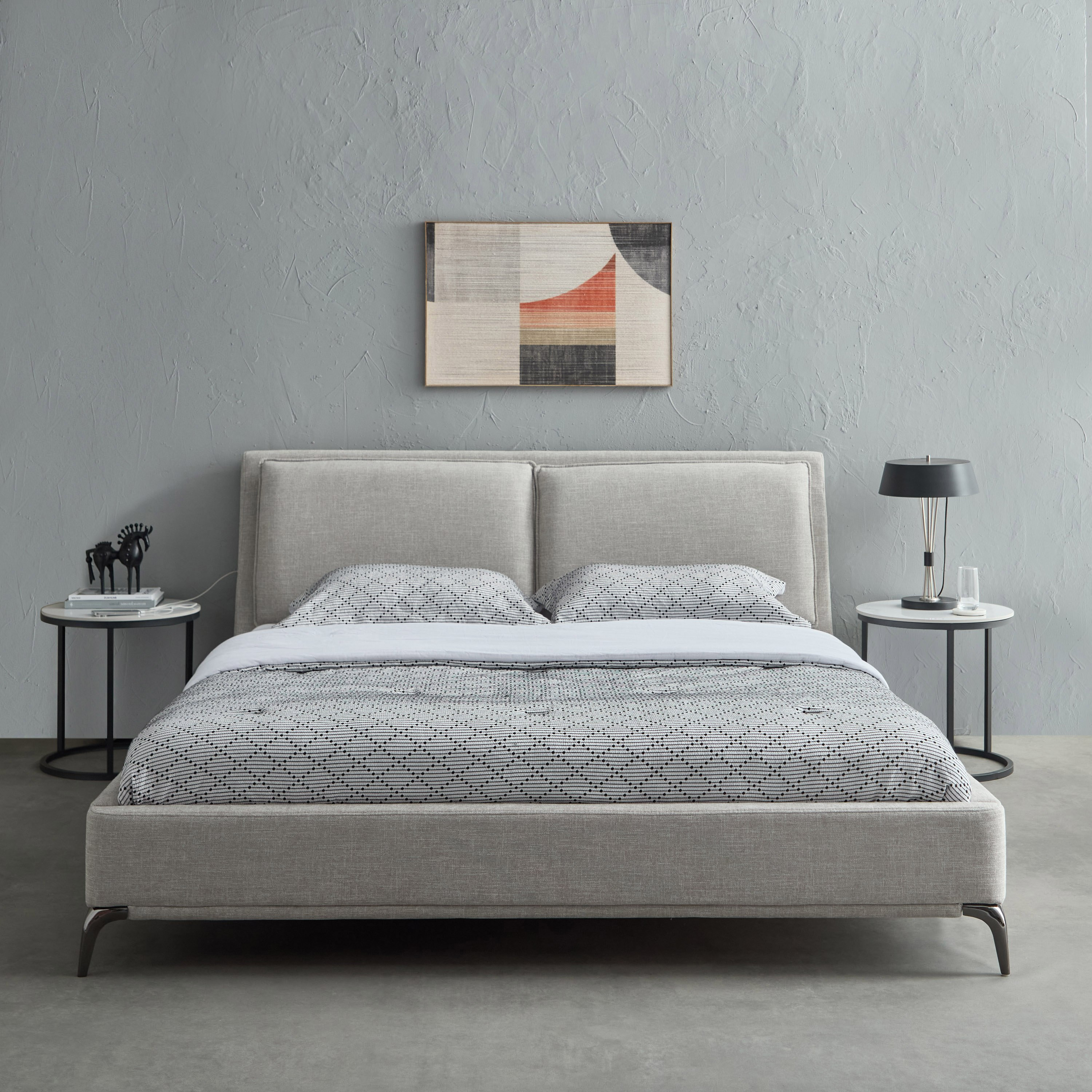 سرير كينج منجد من مارويل ليرا سمارت - 180x200 سم-hbxfurniture-bedsandbedsets-beds-king-image-2